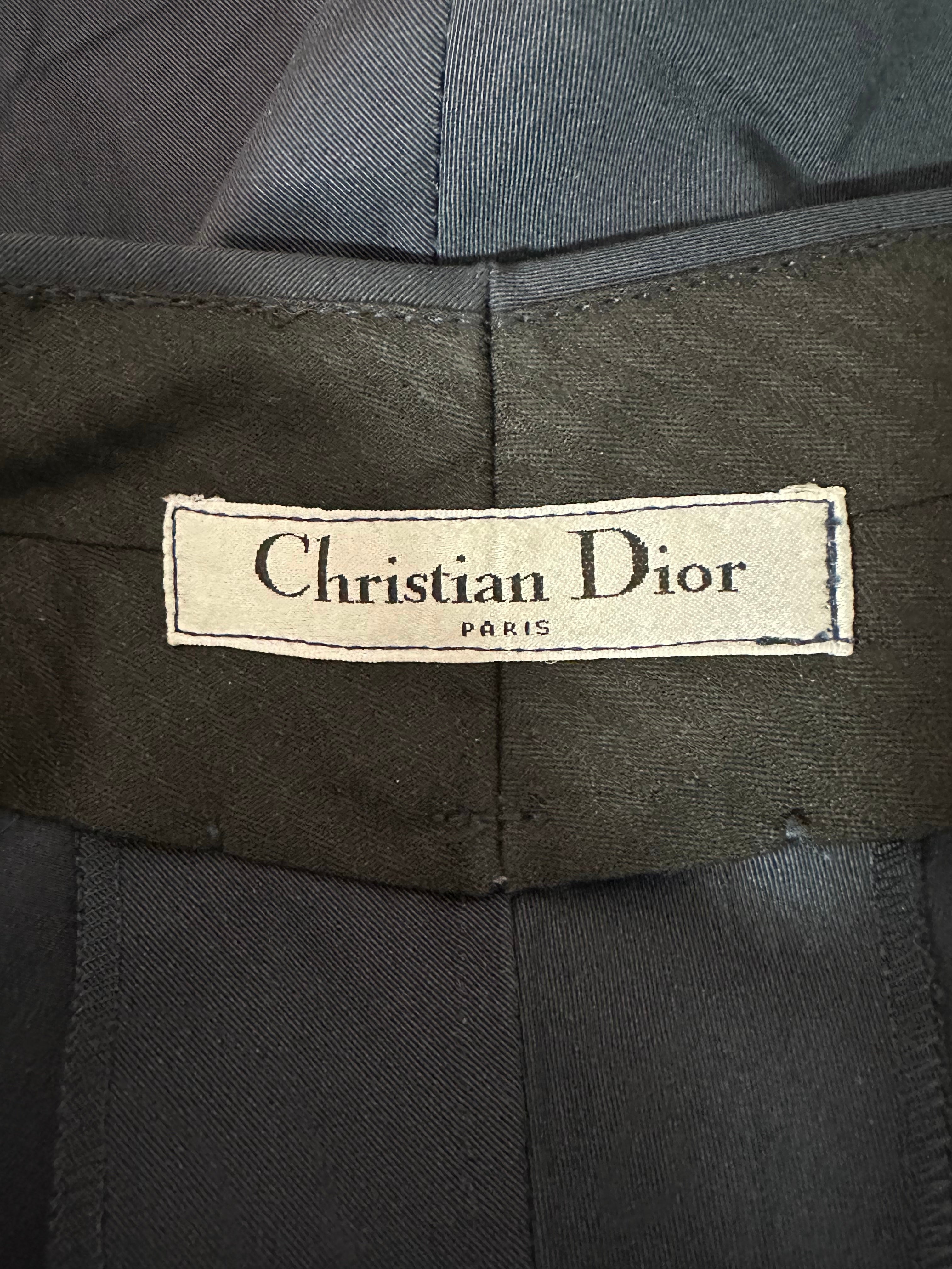 Christian Dior Navy blue shorts in cotton - size 38 FR resized to fit a 36