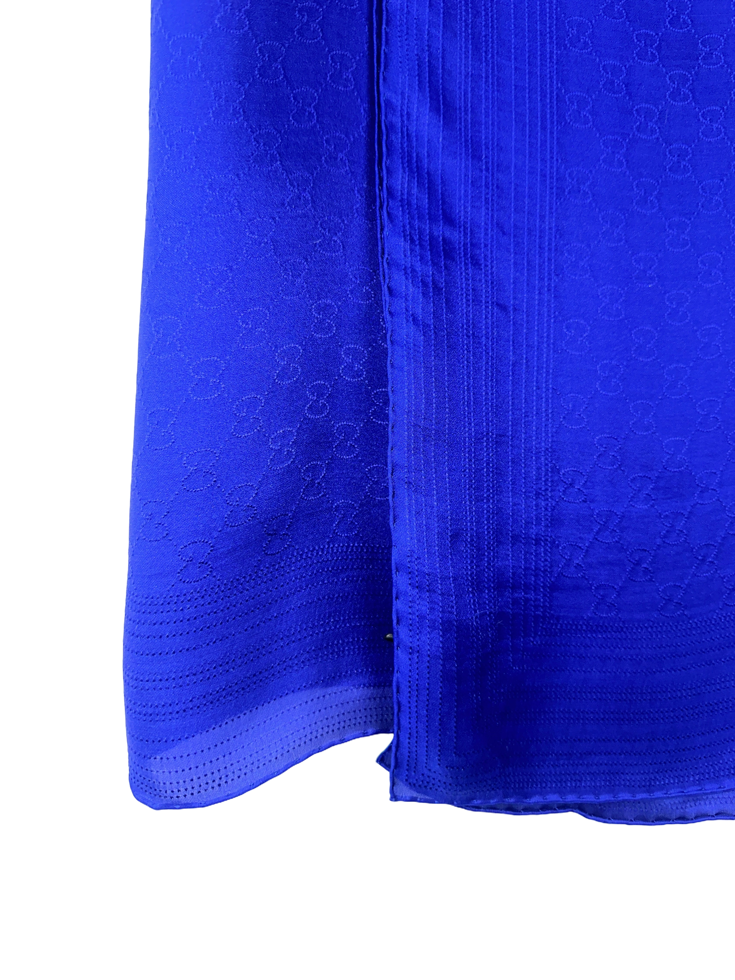 Gucci midnight blue scarf with GG monogram