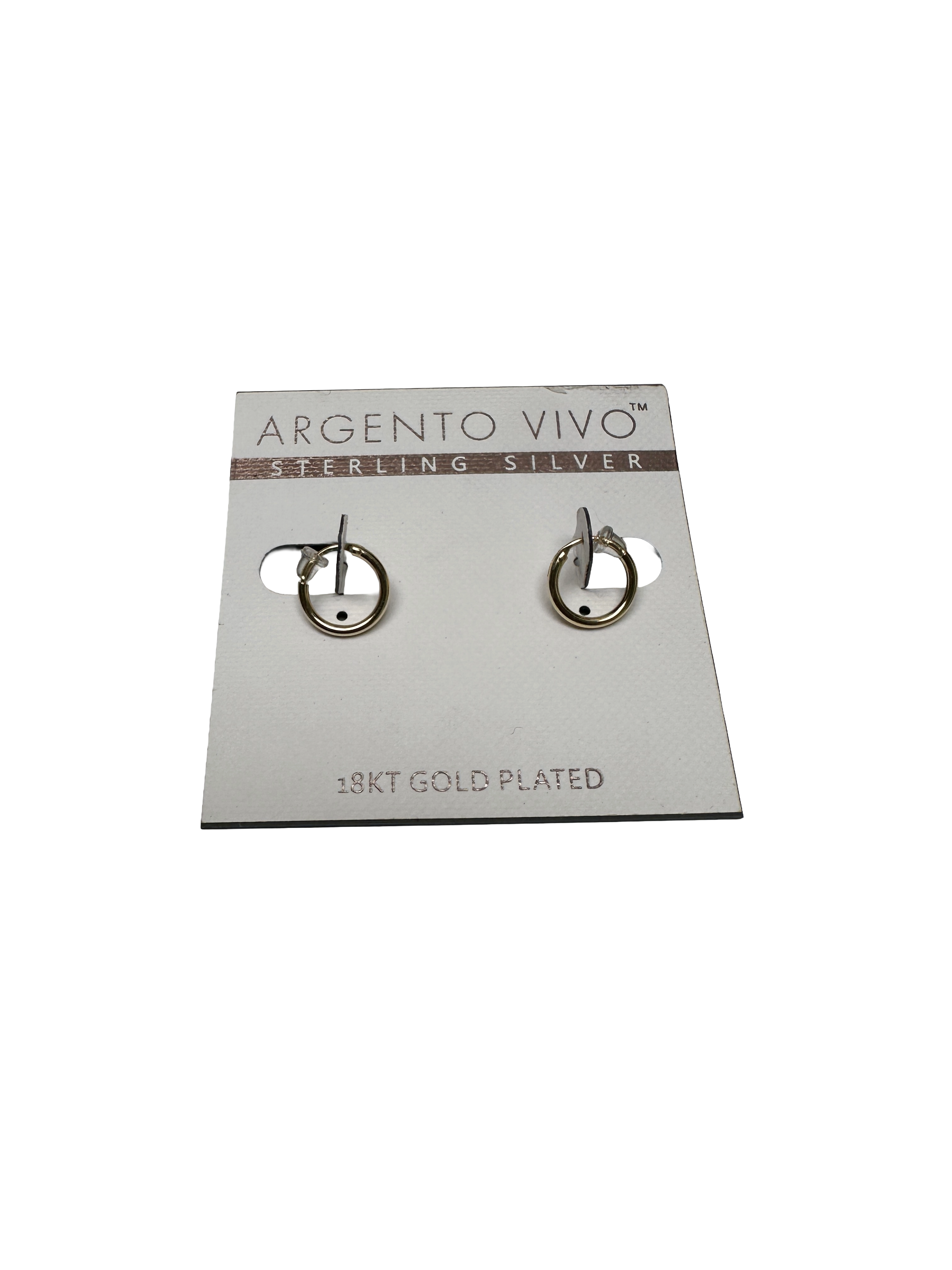 Argento Vivo gold plated 18K earrings