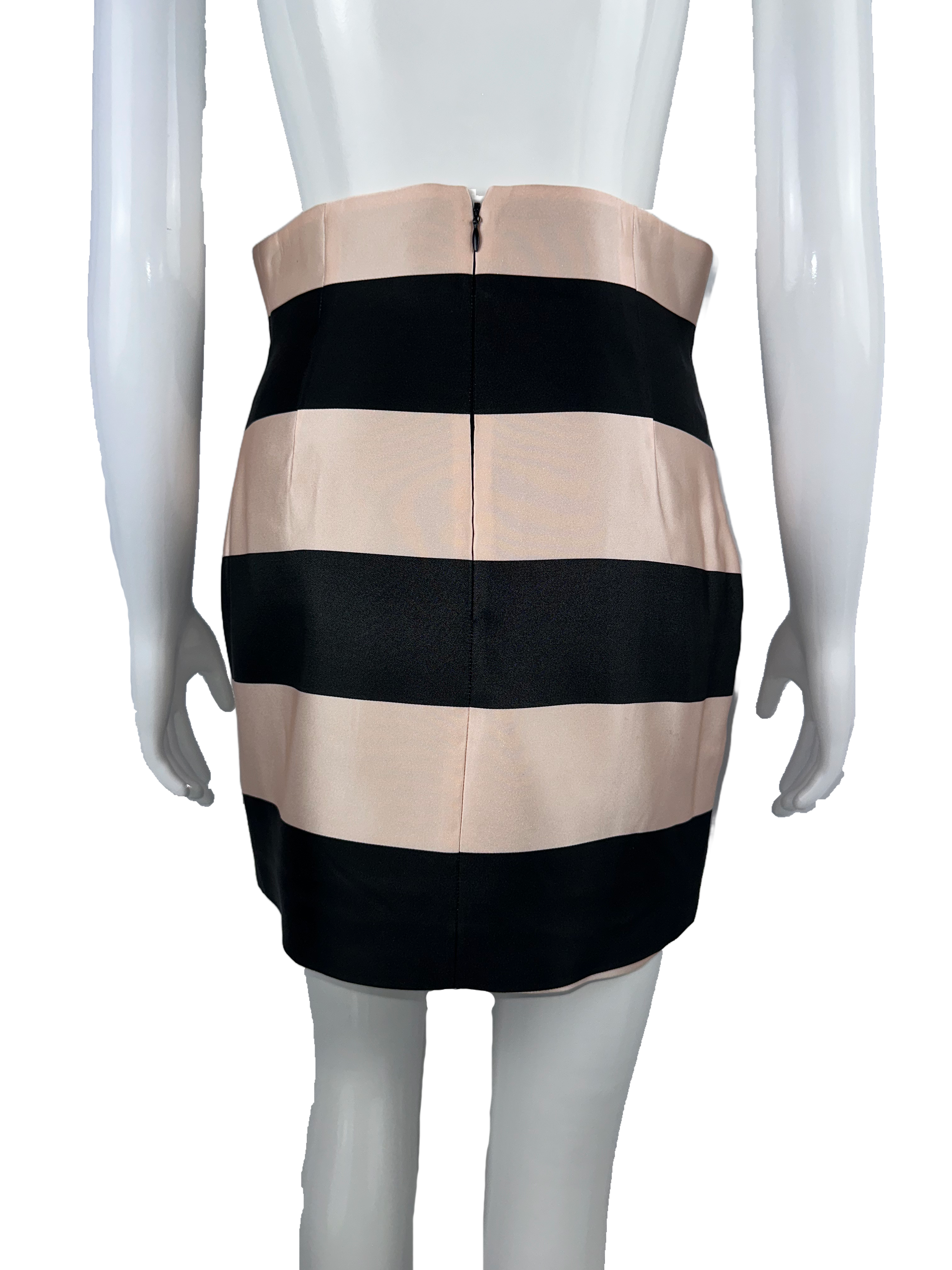 Dior pink and black striped skirt - size 36