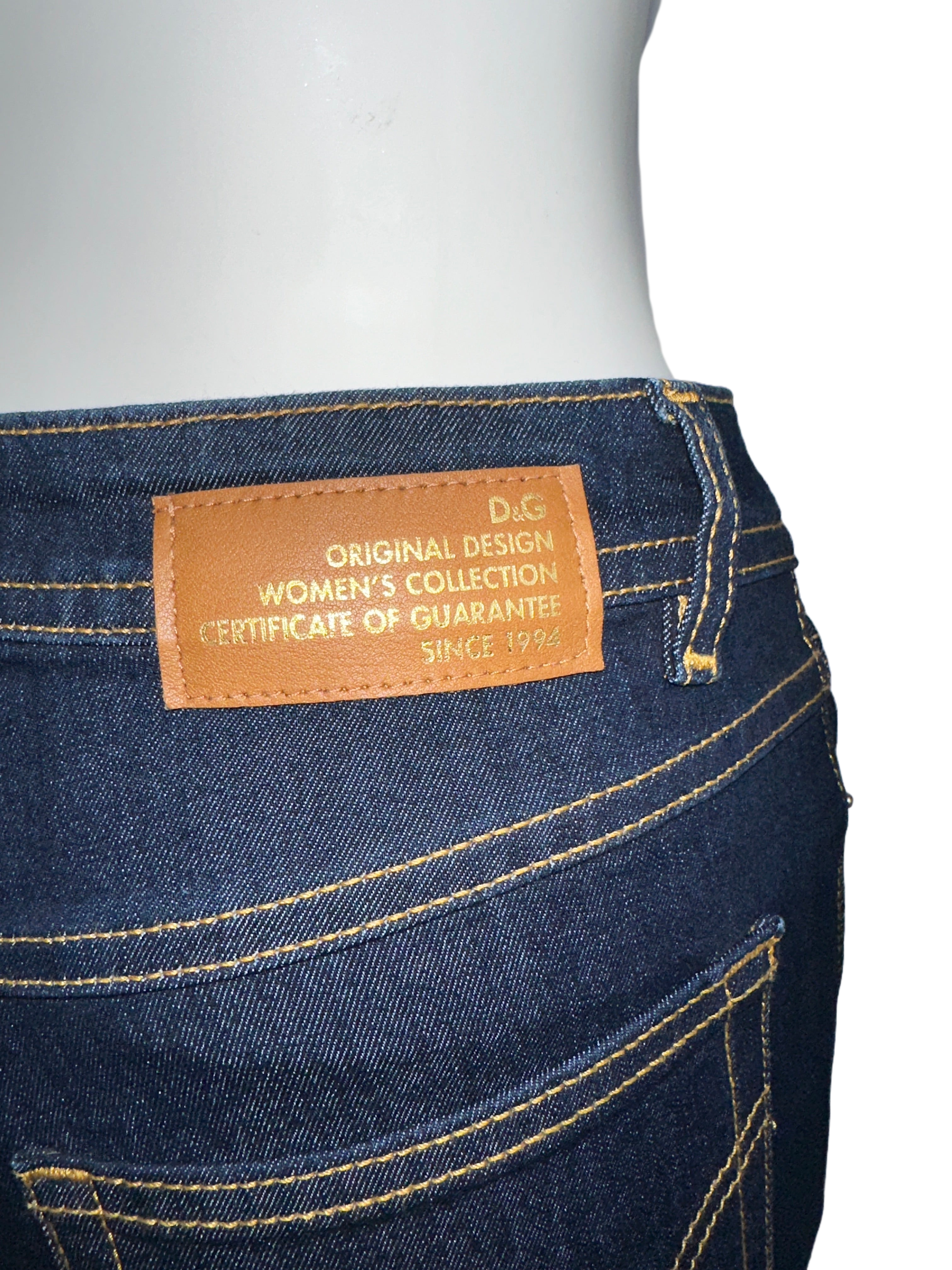 Dolce & Gabbana denim pants with brown thread - size 34