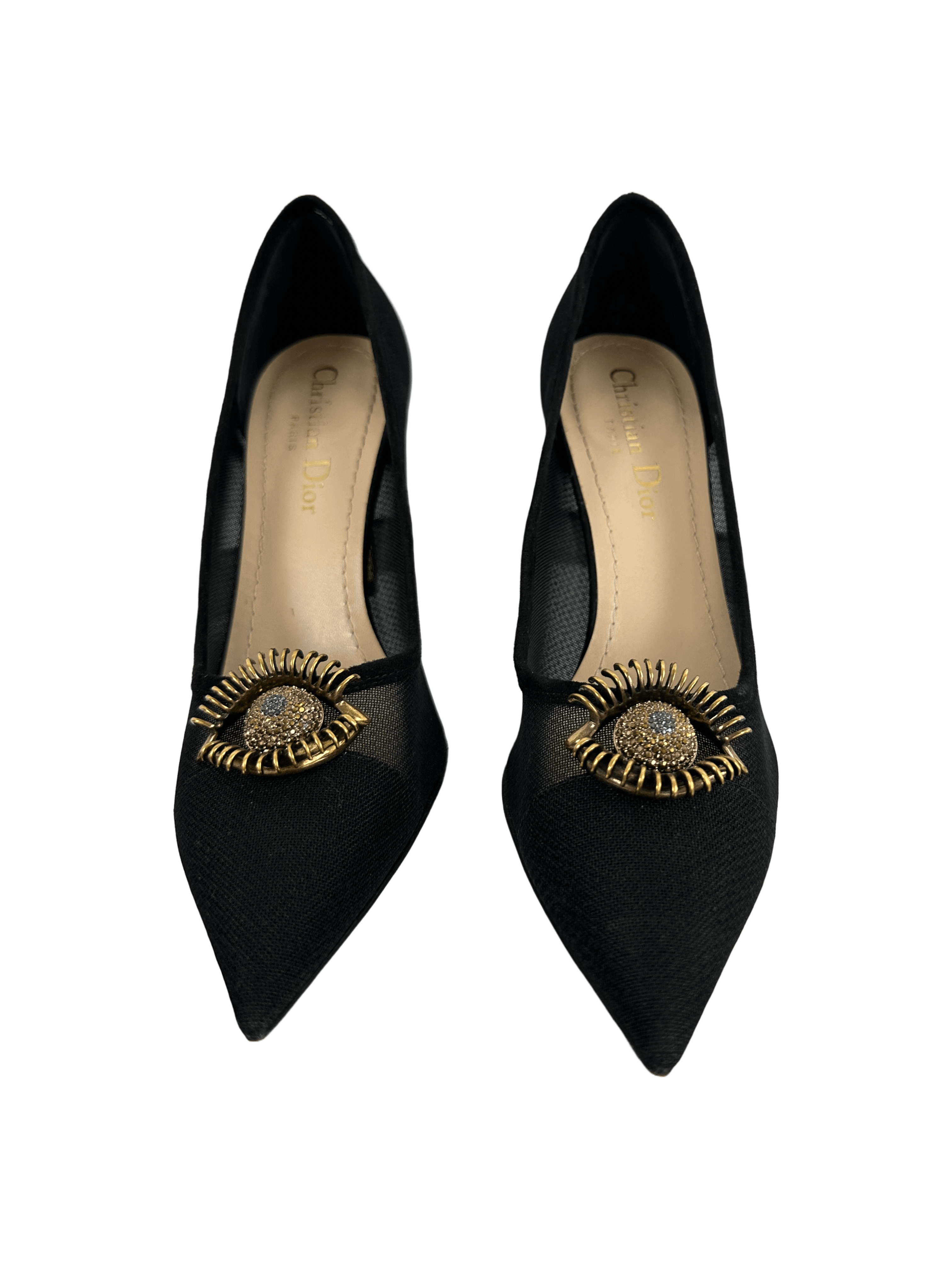 Dior Surreal-D mesh pumps with eye - size 36