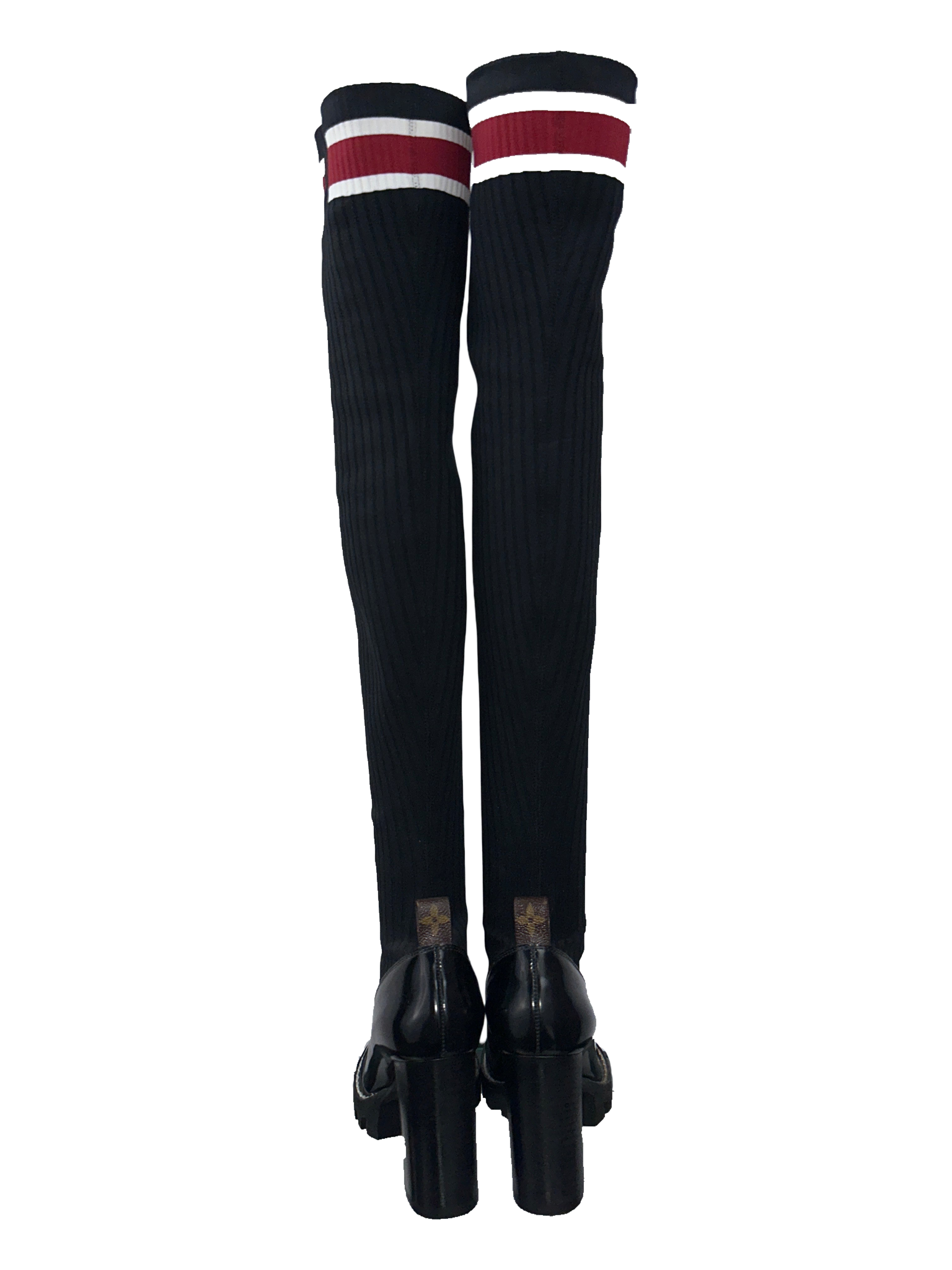 Louis Vuitton star trail leather thigh boots - size 36
