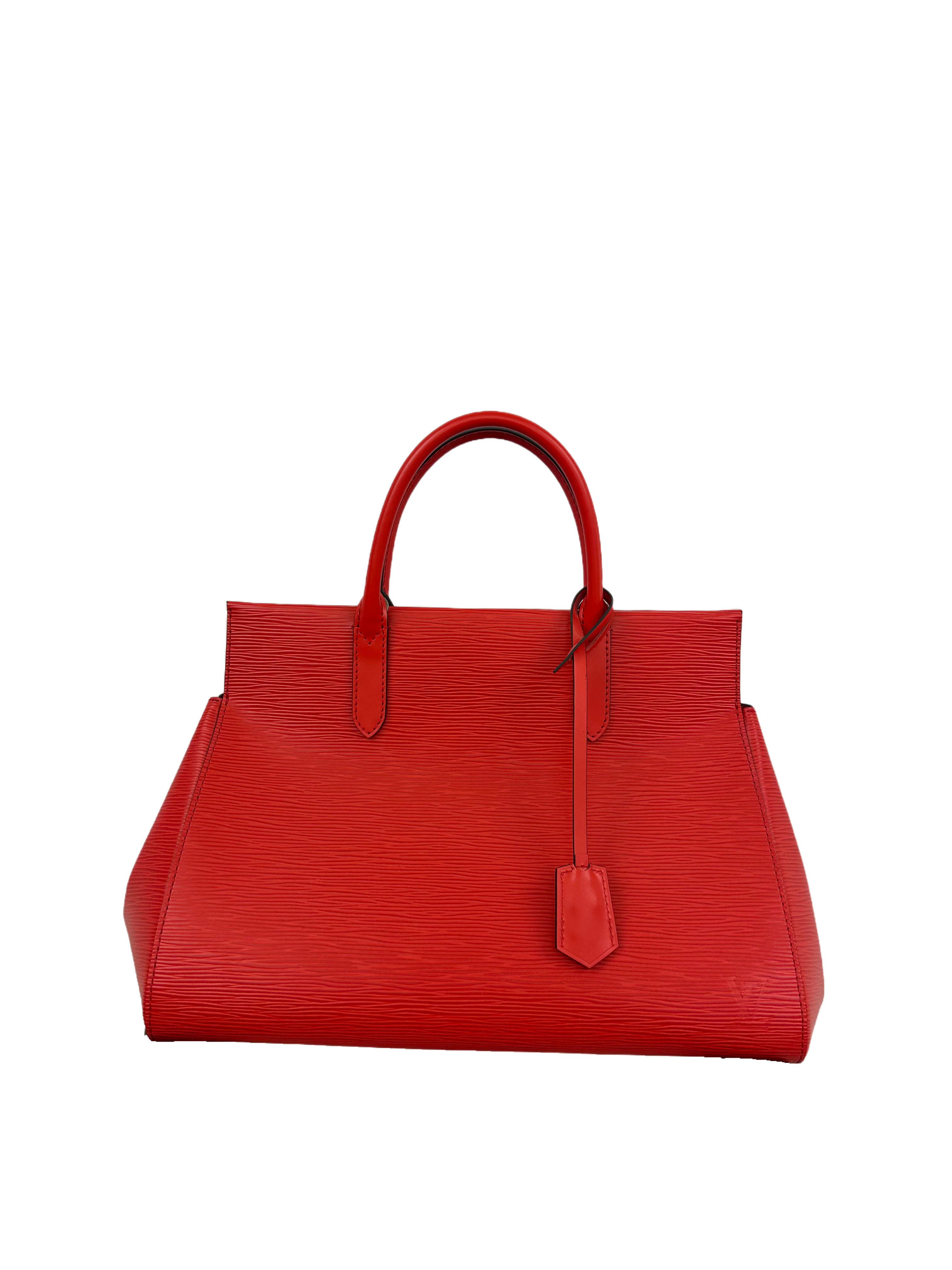 Louis Vuitton red Epi leather Marly BB Satchel