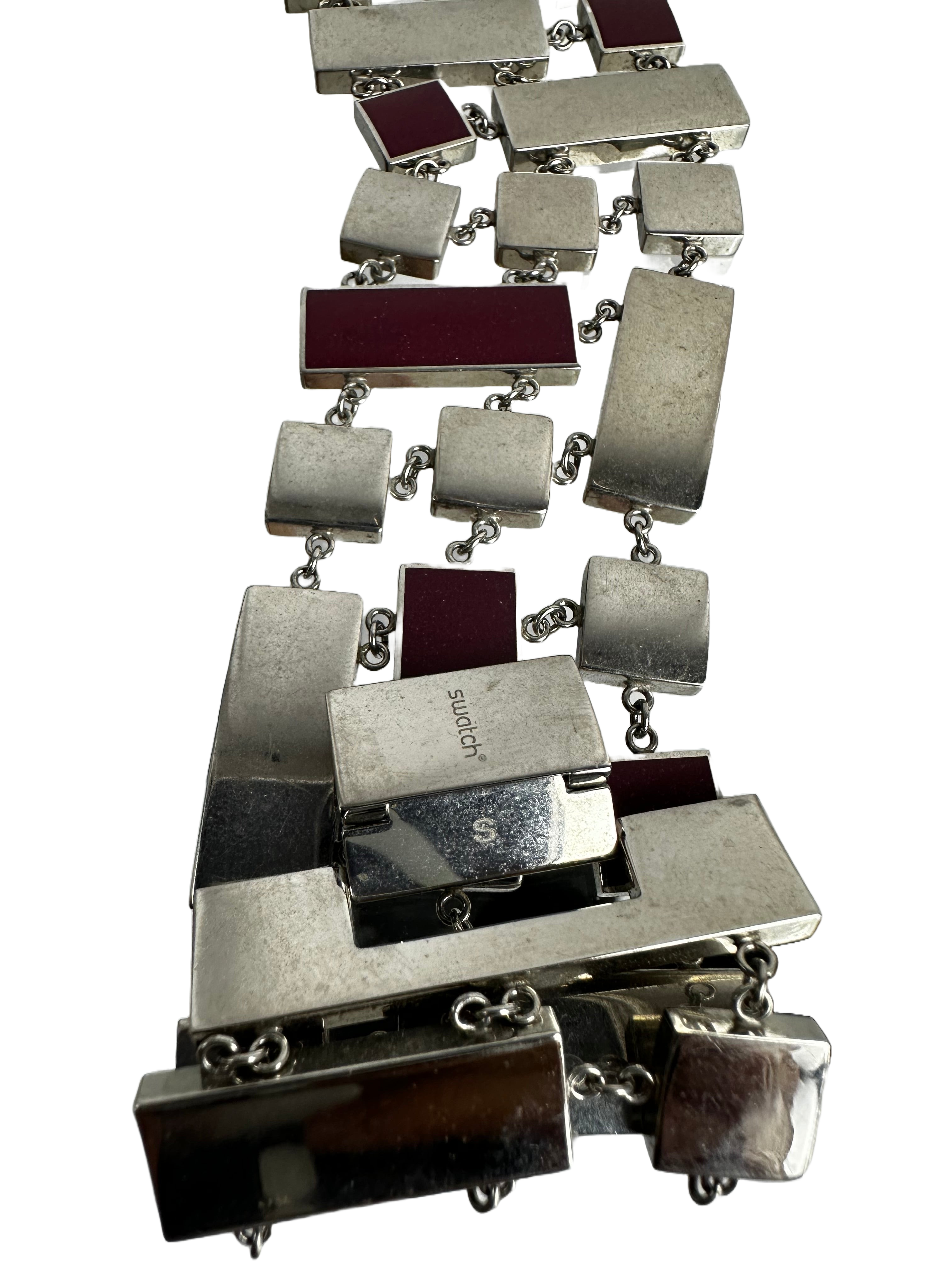 Swatch silver bracelet