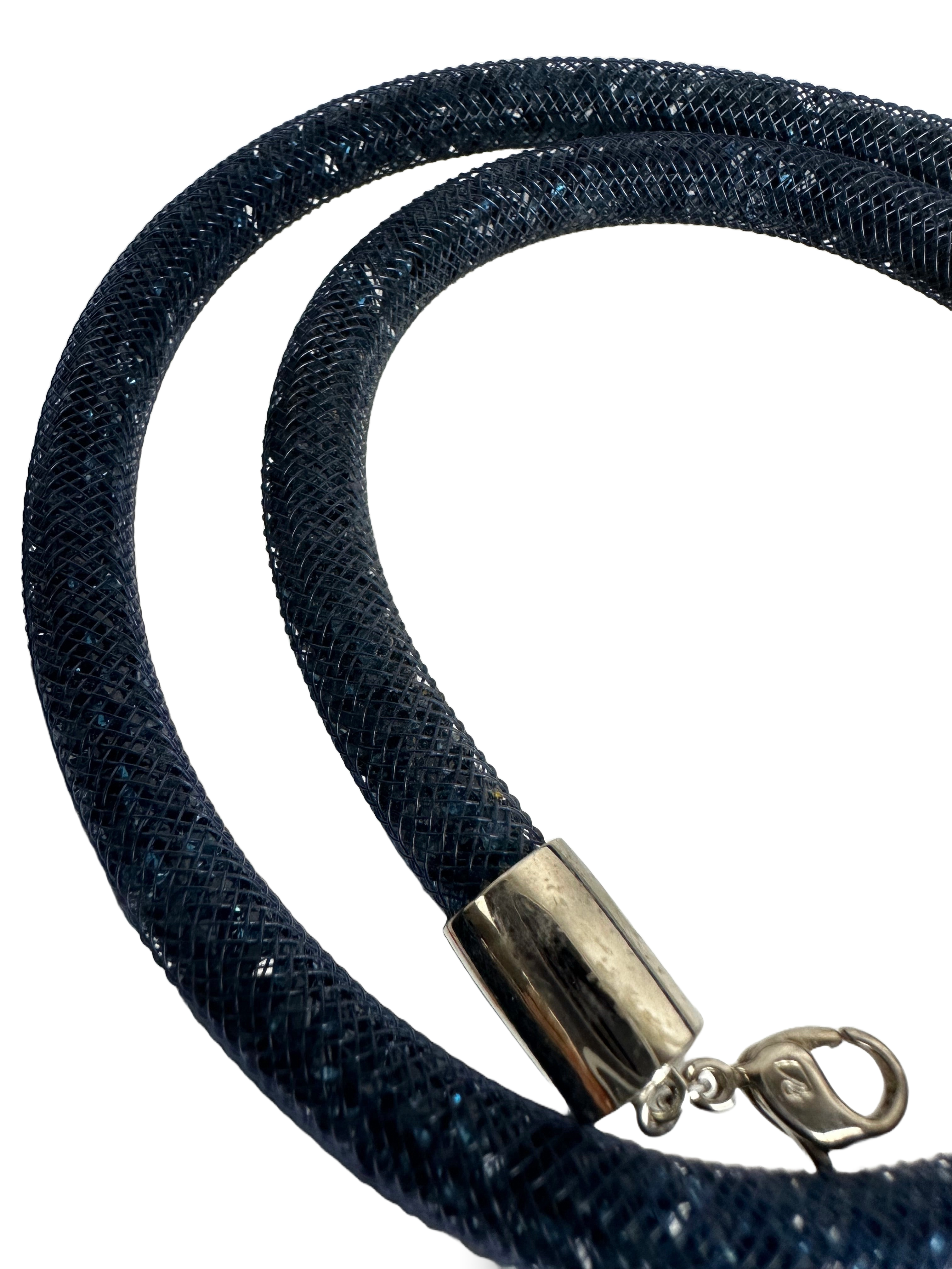 Swarovski Stardust blue crystal necklace