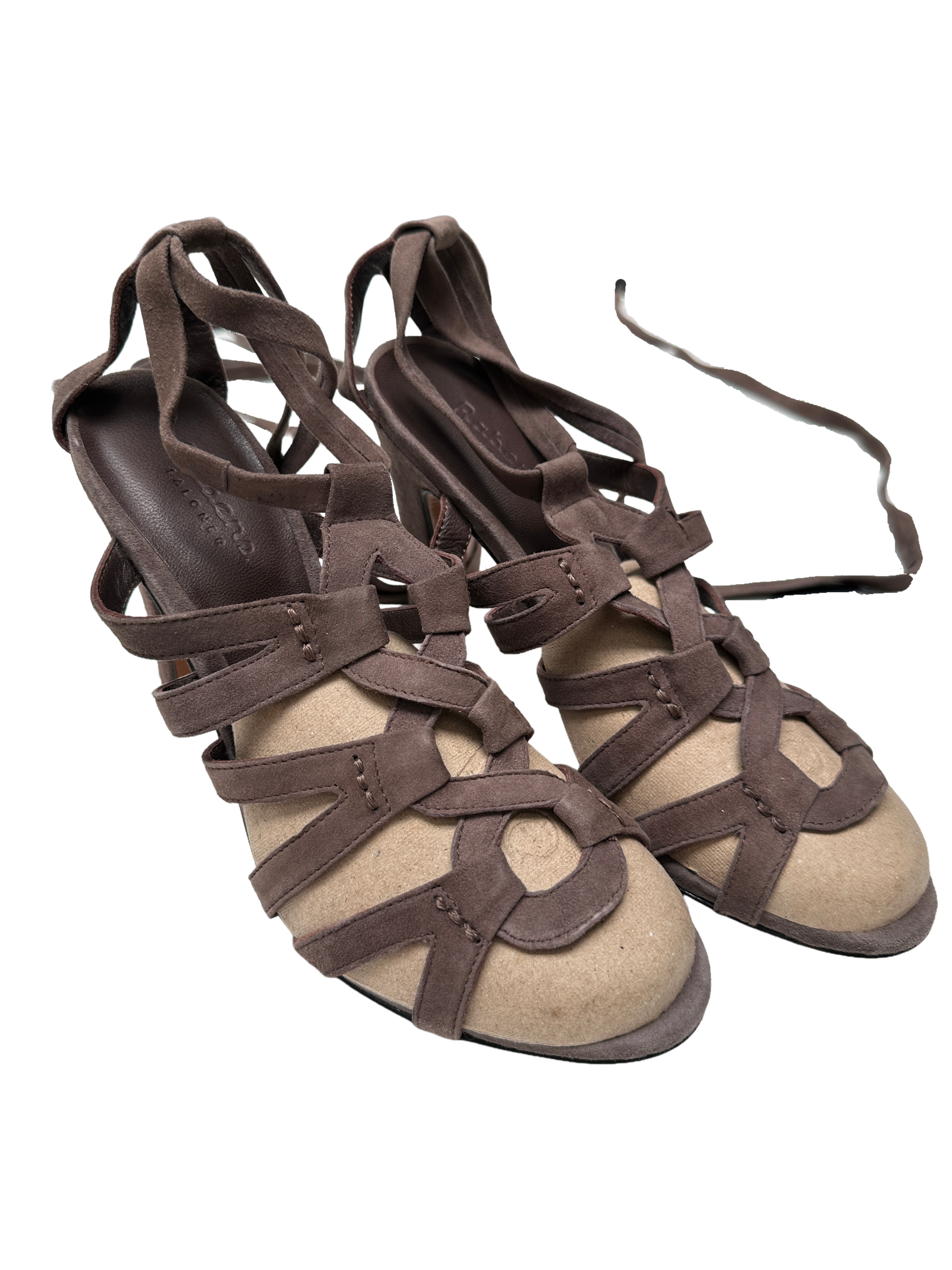 Rabens Saloner brown heeled sandal - size 40
