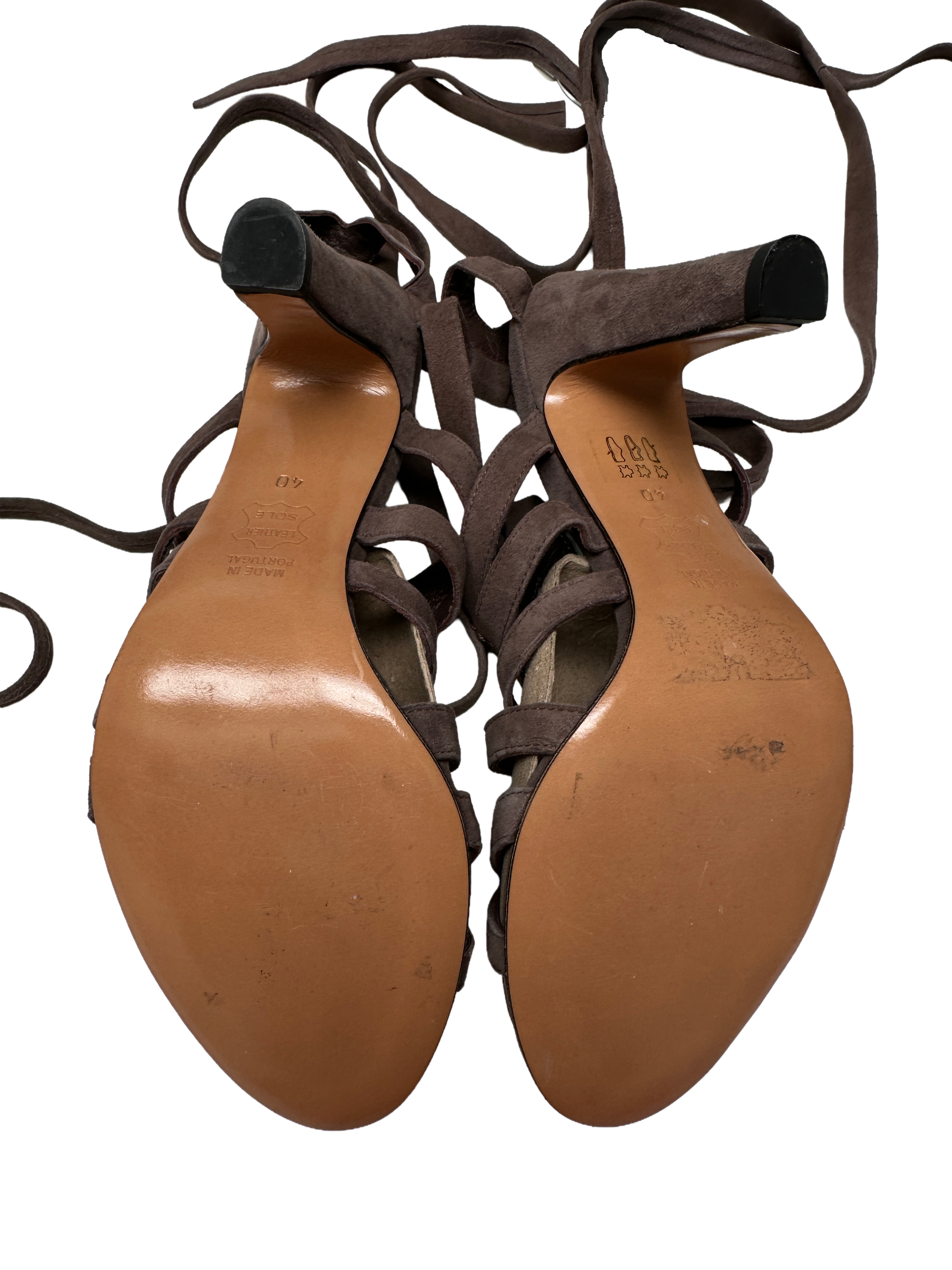 Rabens Saloner brown heeled sandal - size 40