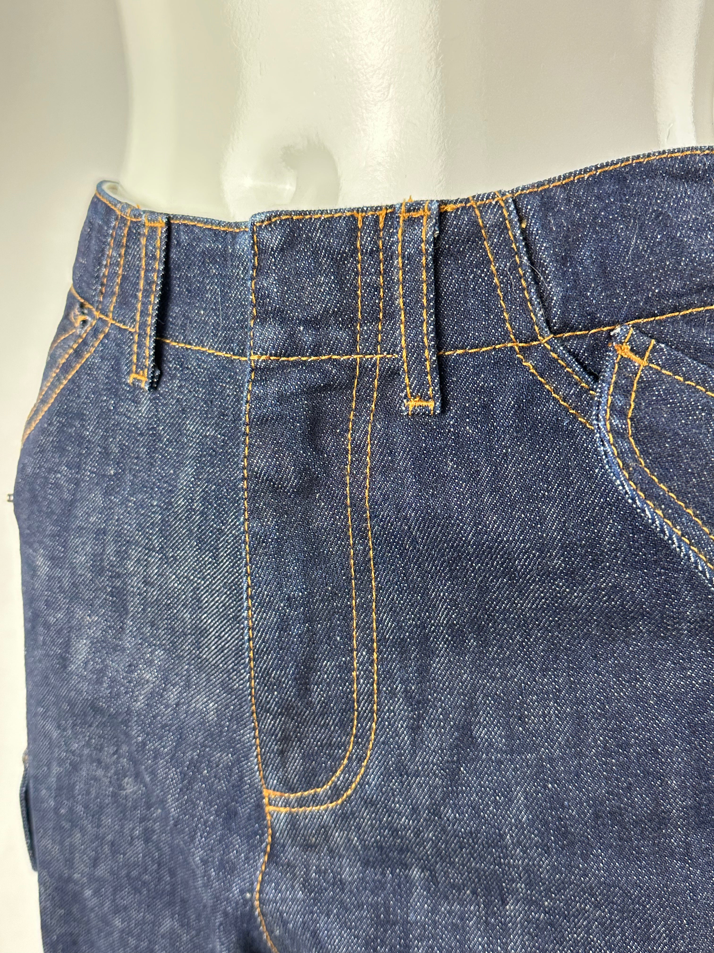 Christian Dior 8 cargo jeans D02 Deep blue cotton denim - size 32 FR