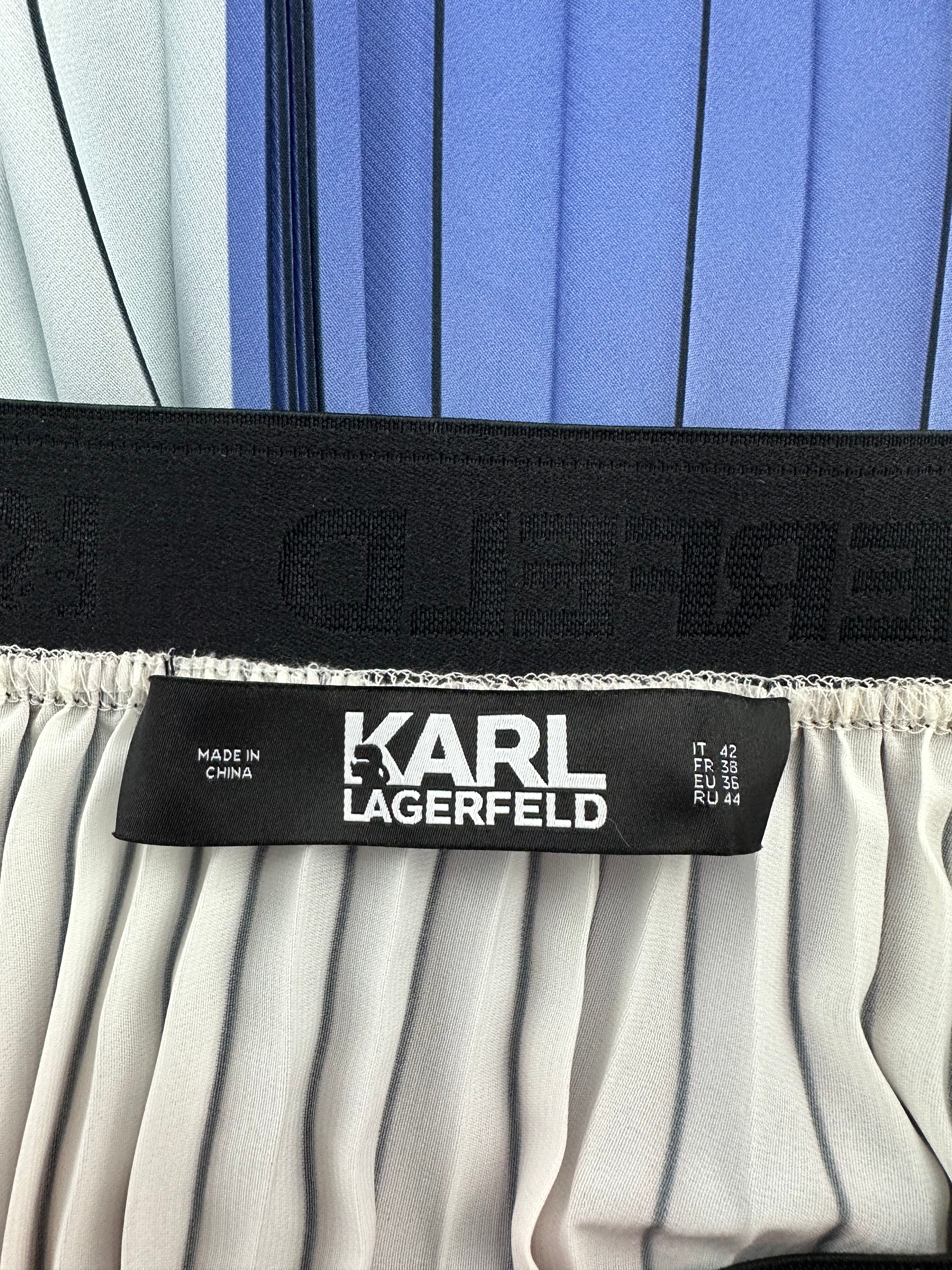 Karl lagarfeld Rainbow pleated skirt - size 38FR