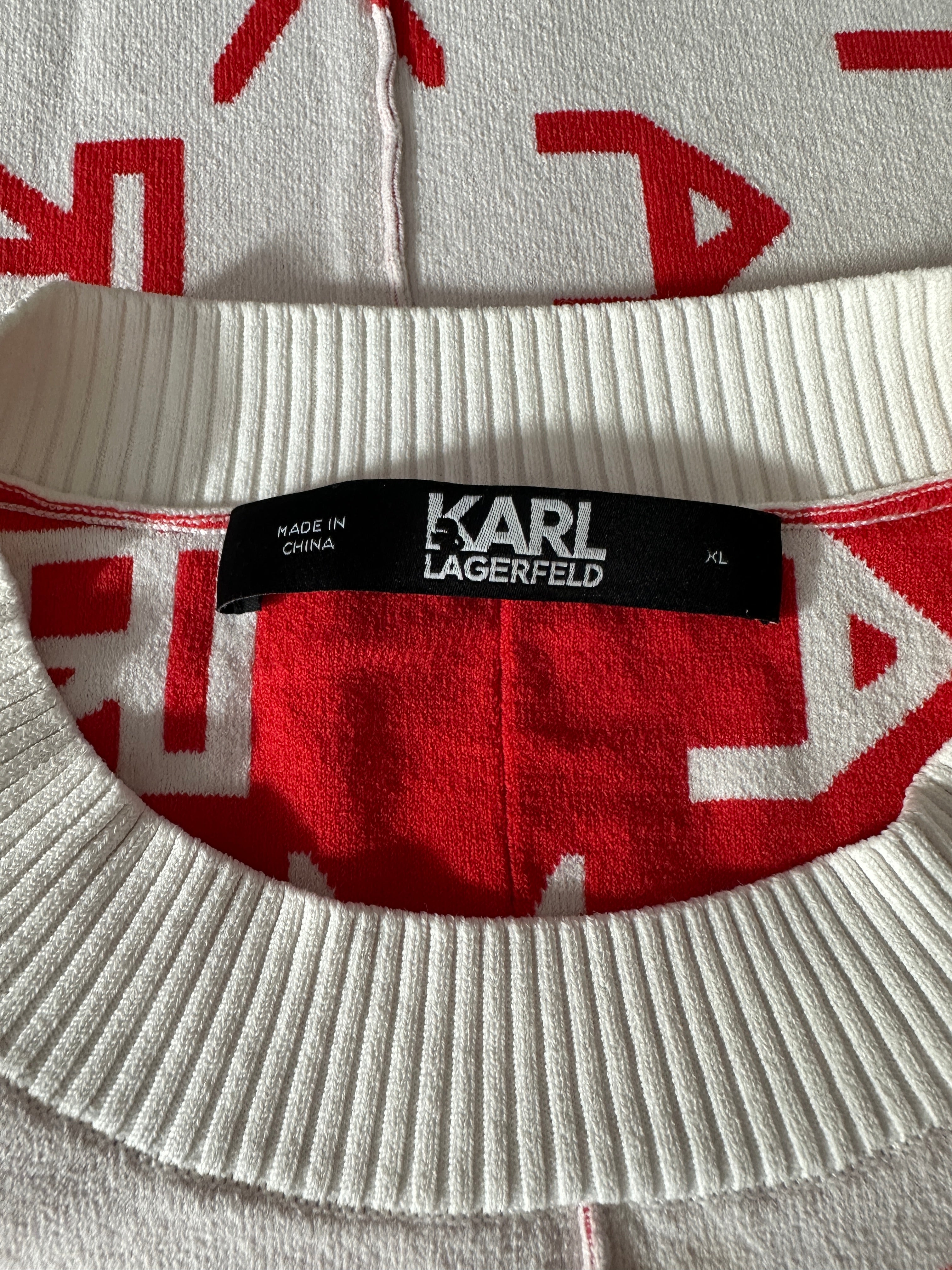 Karl lagarfeld reversible Karl future logo jumper - size XL