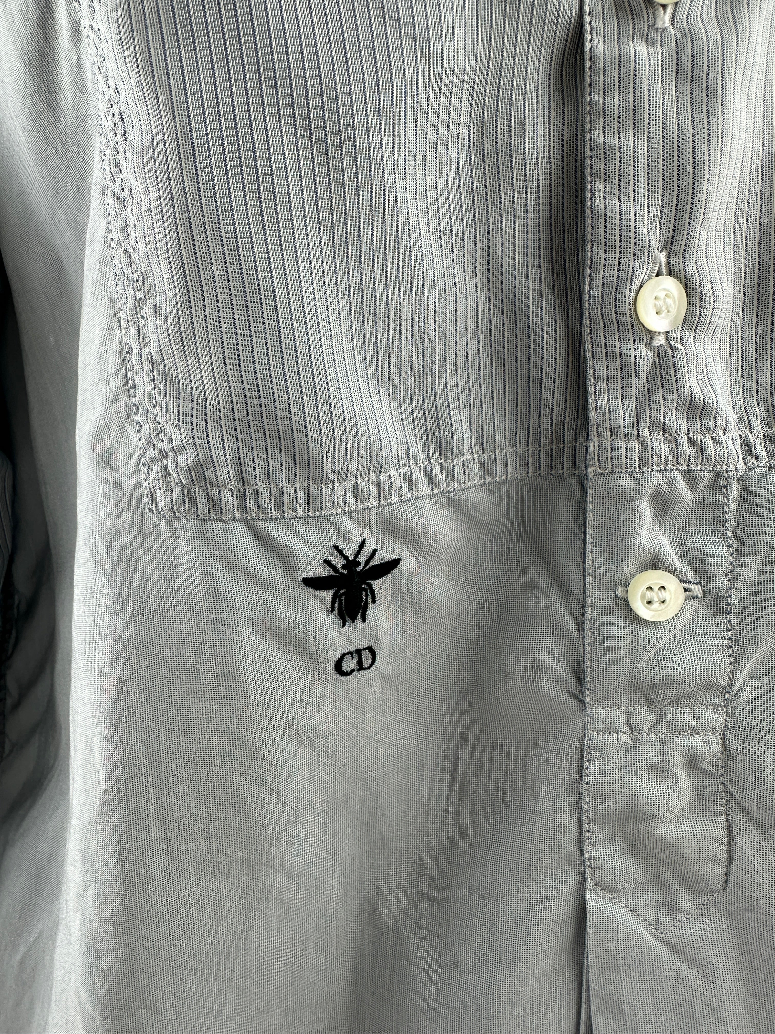 Christian dior silk shirt - size 34 FR