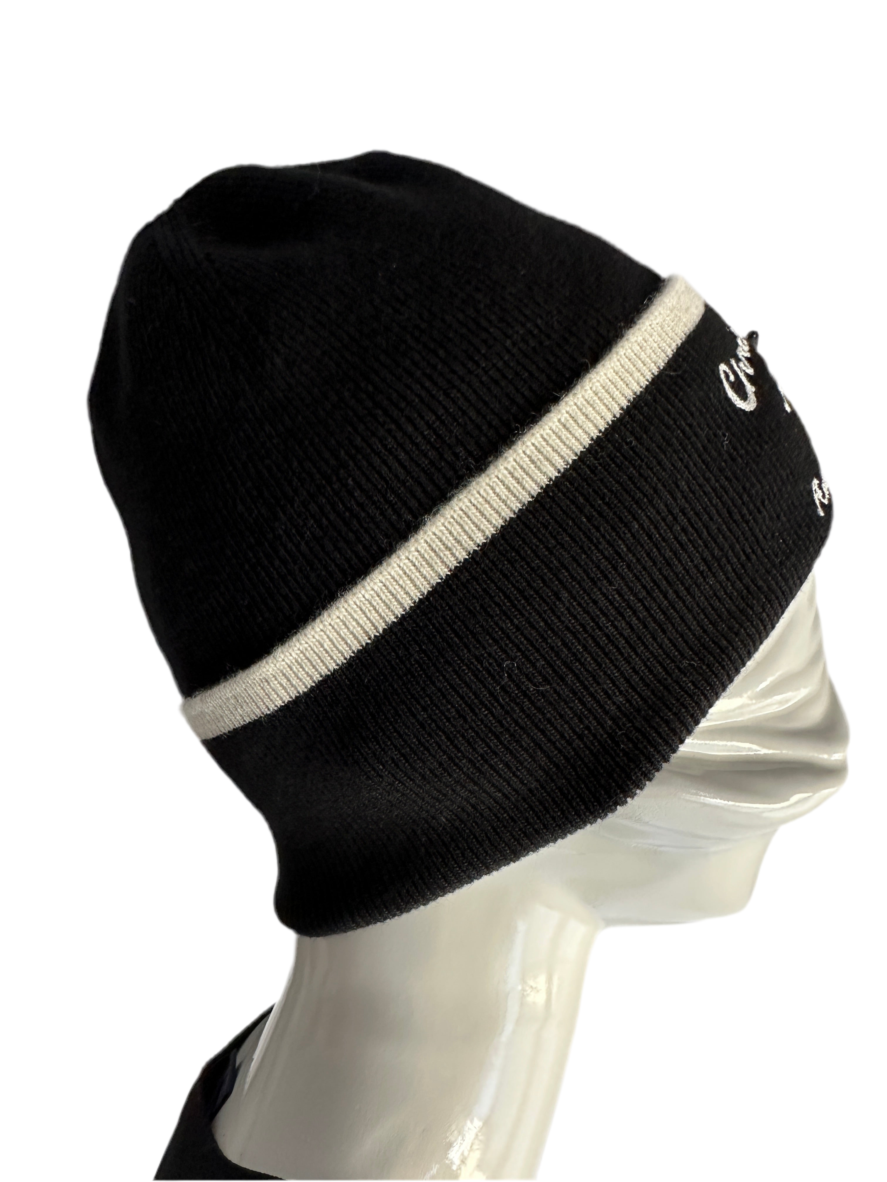 Dior atelier Montaigne black woolly hat