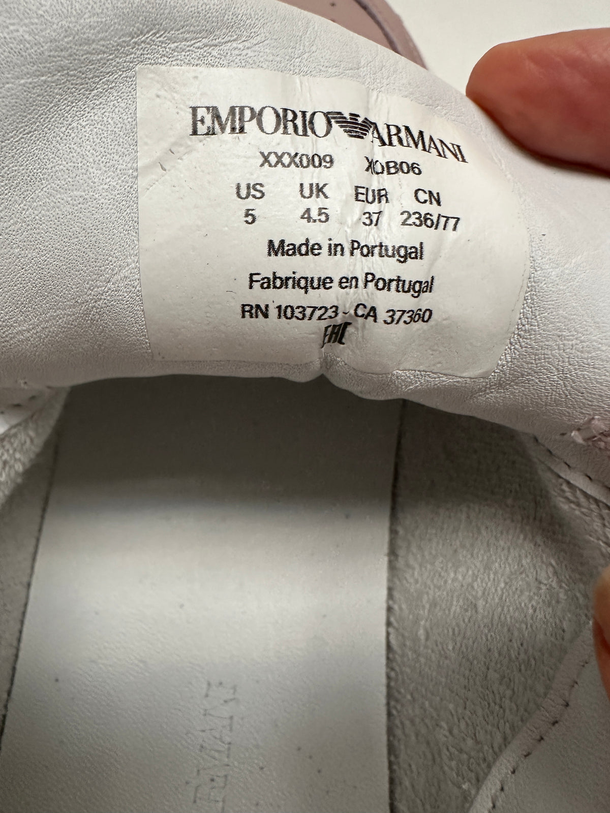 Emporio Armani pink sneakers - size 37