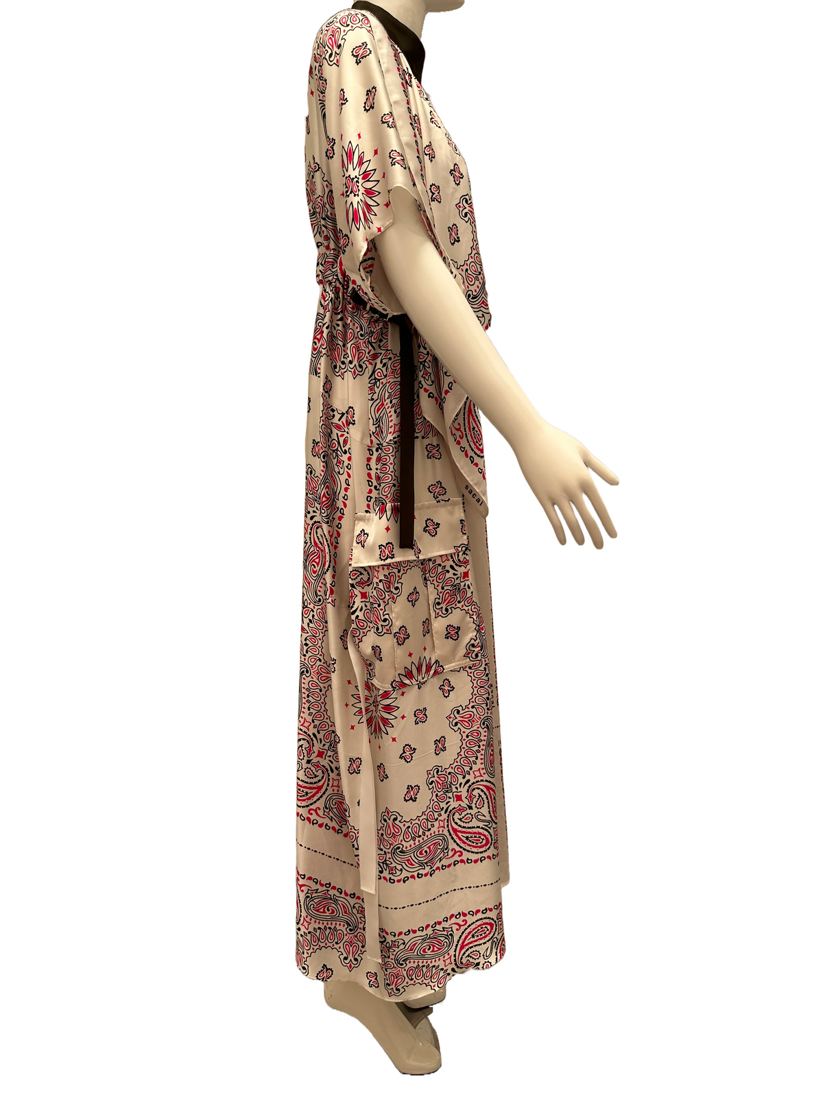 Sacai asymmetrical dress with bandana print - size 38