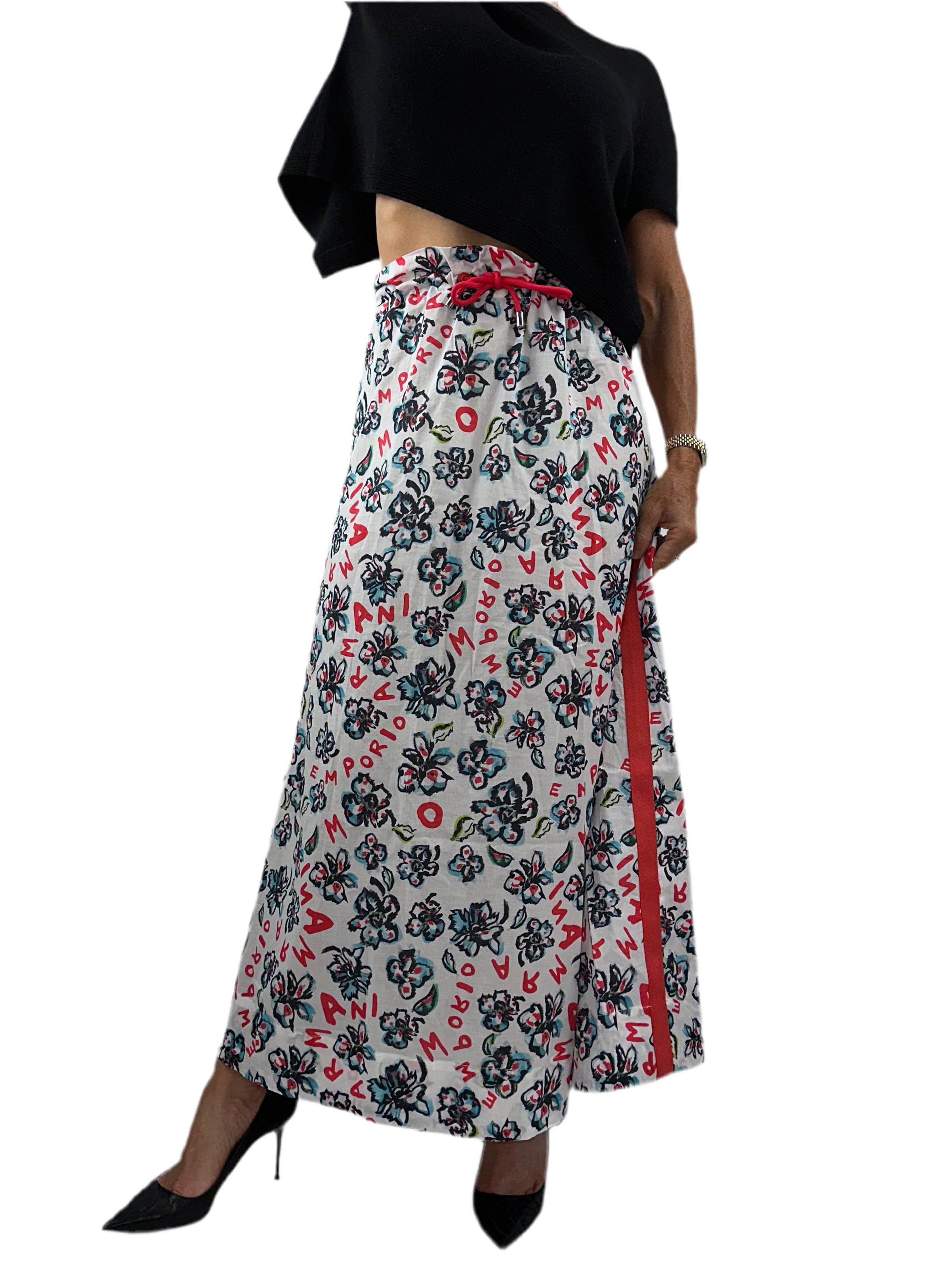 Emporio Armani floral Midi skirt - size 38 EUR