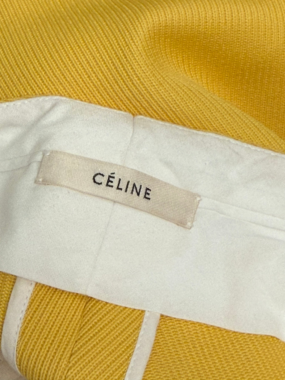 Celine yellow wool tailored pants - size 40