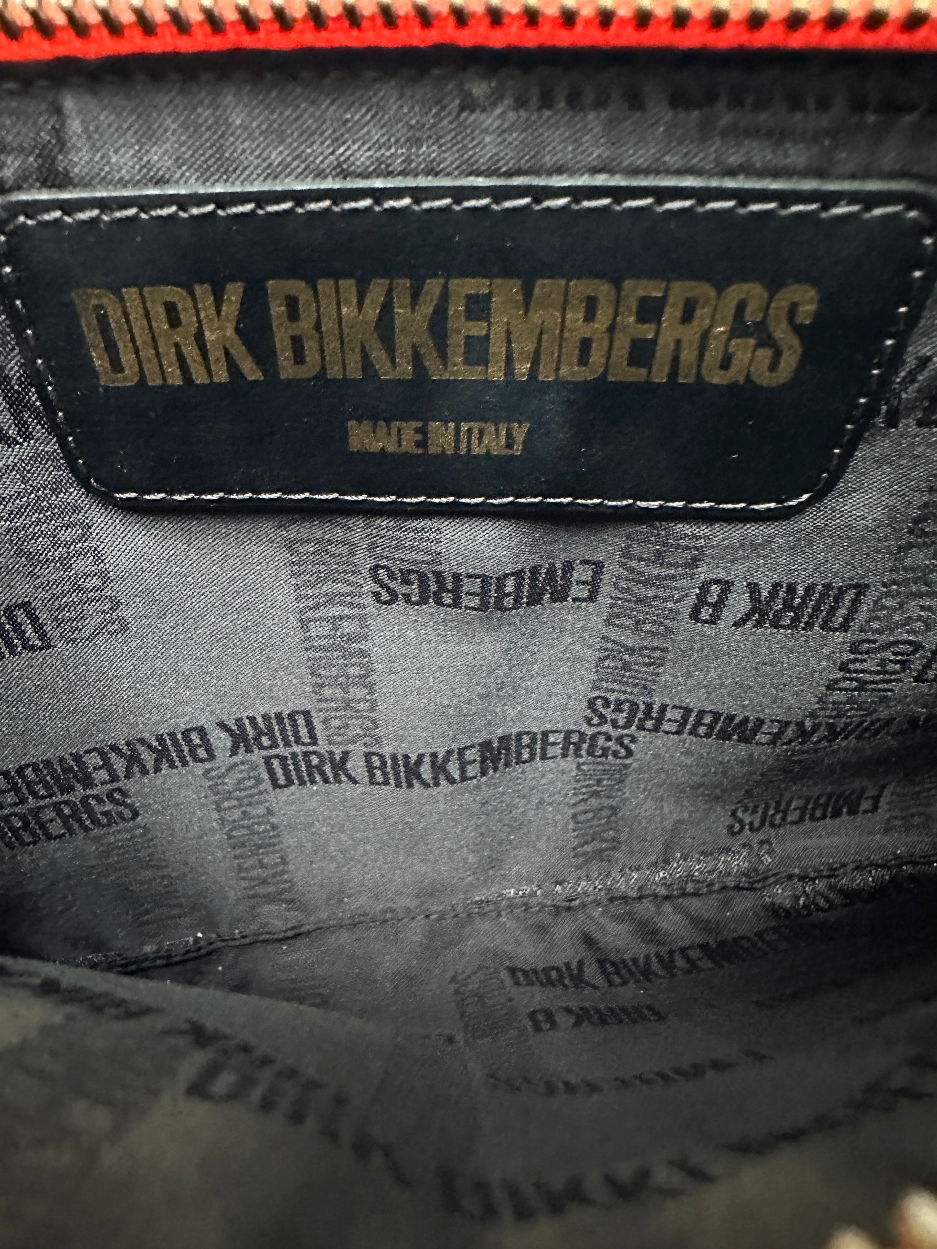 Dirk Bikkembergs orange clutch