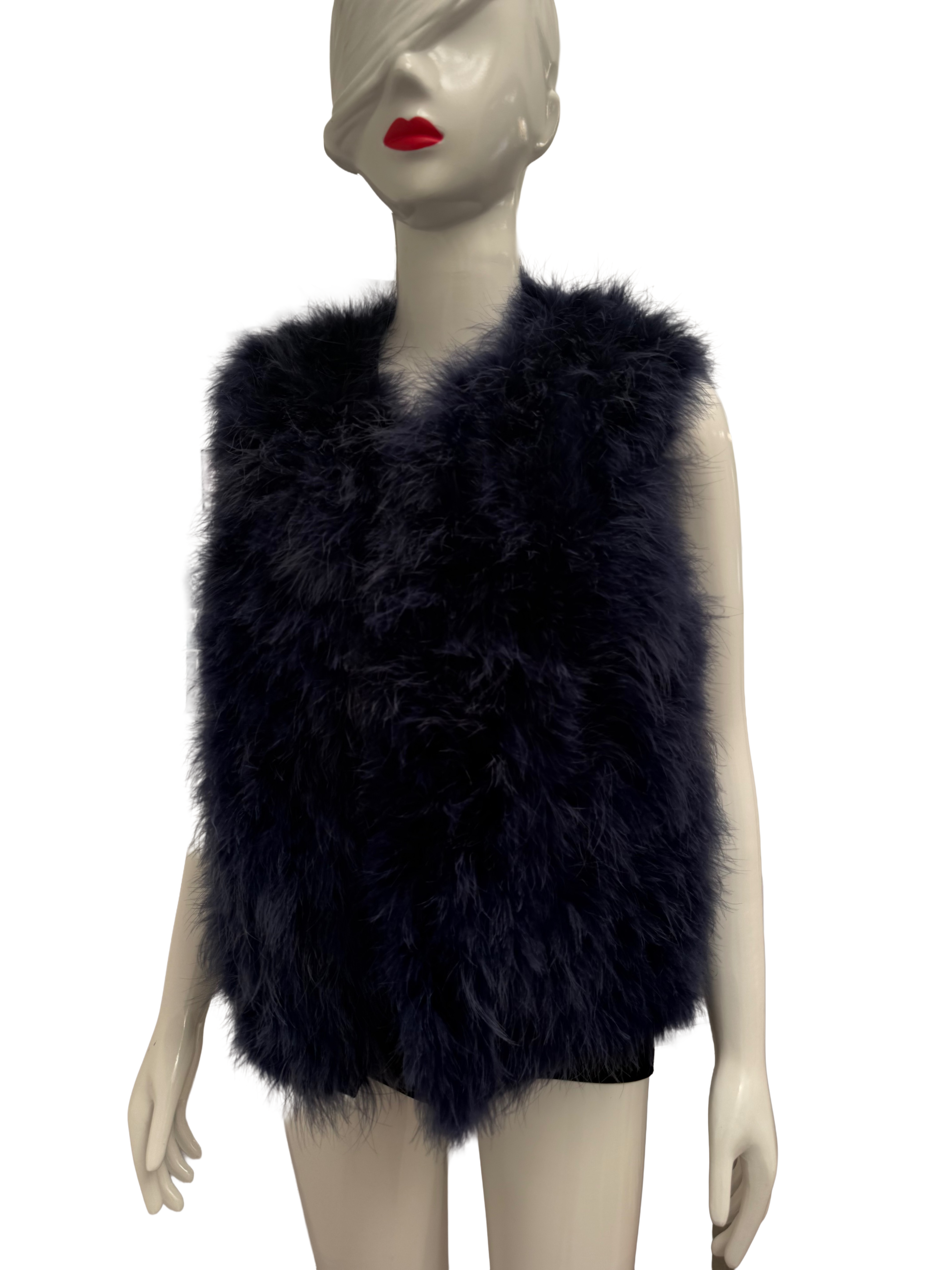 Yves Salomon feather gilet - size 40