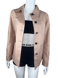 Dior pink cotton jacket with embroidered bee - size 34