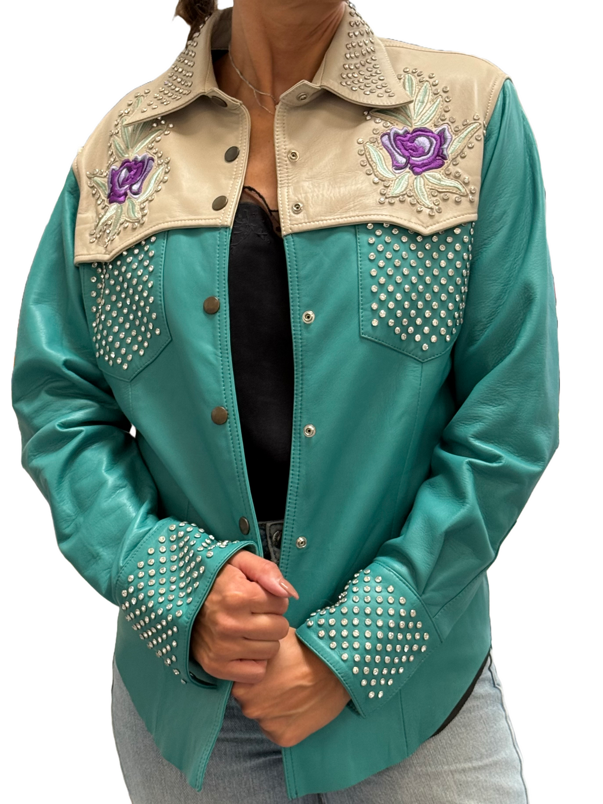 Dancassab leather shirt - size 38