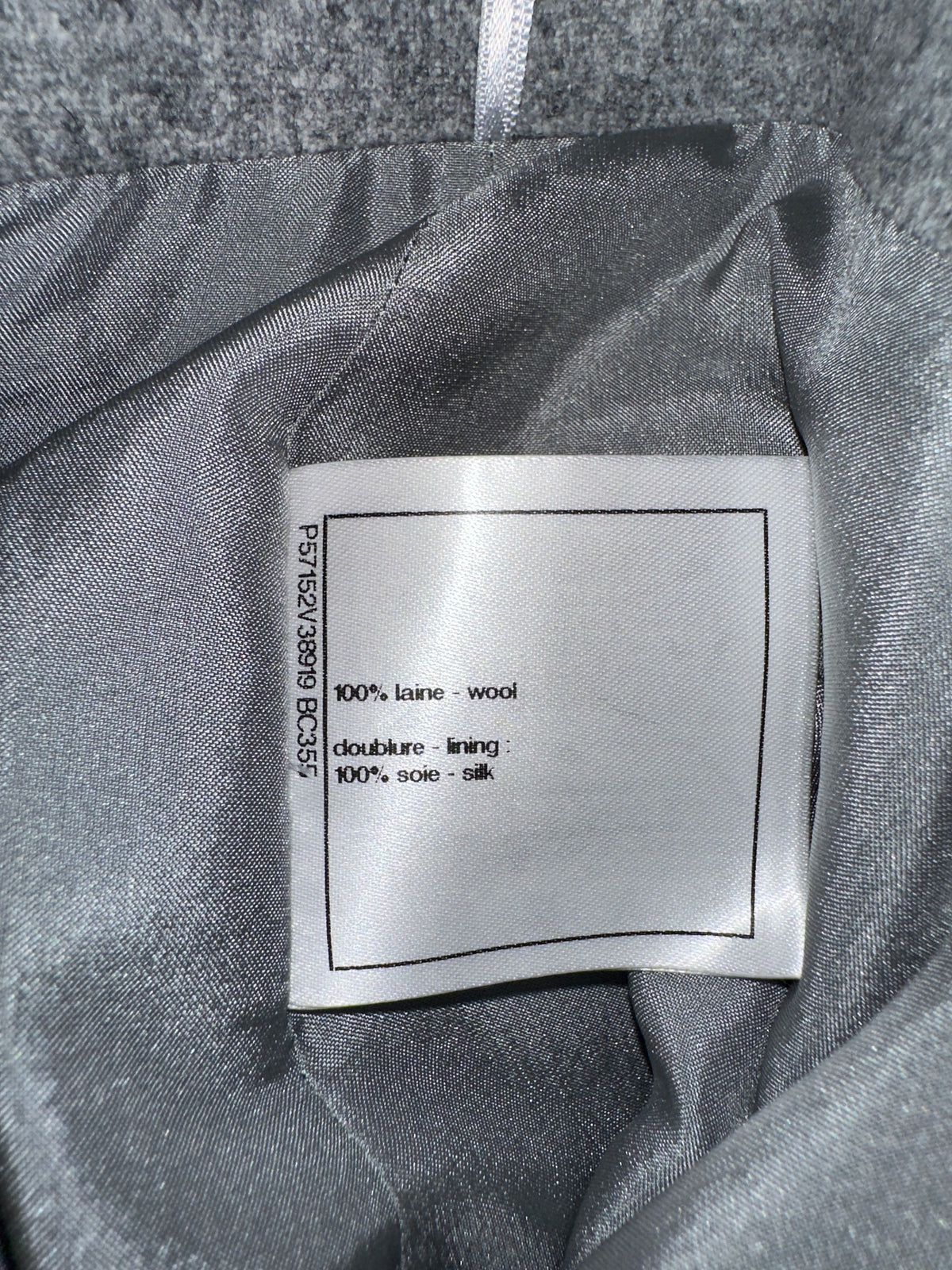 Chanel grey high-waisted pants - size 34