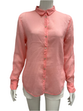 Forte_Forte transparent salmon shirt - size 36