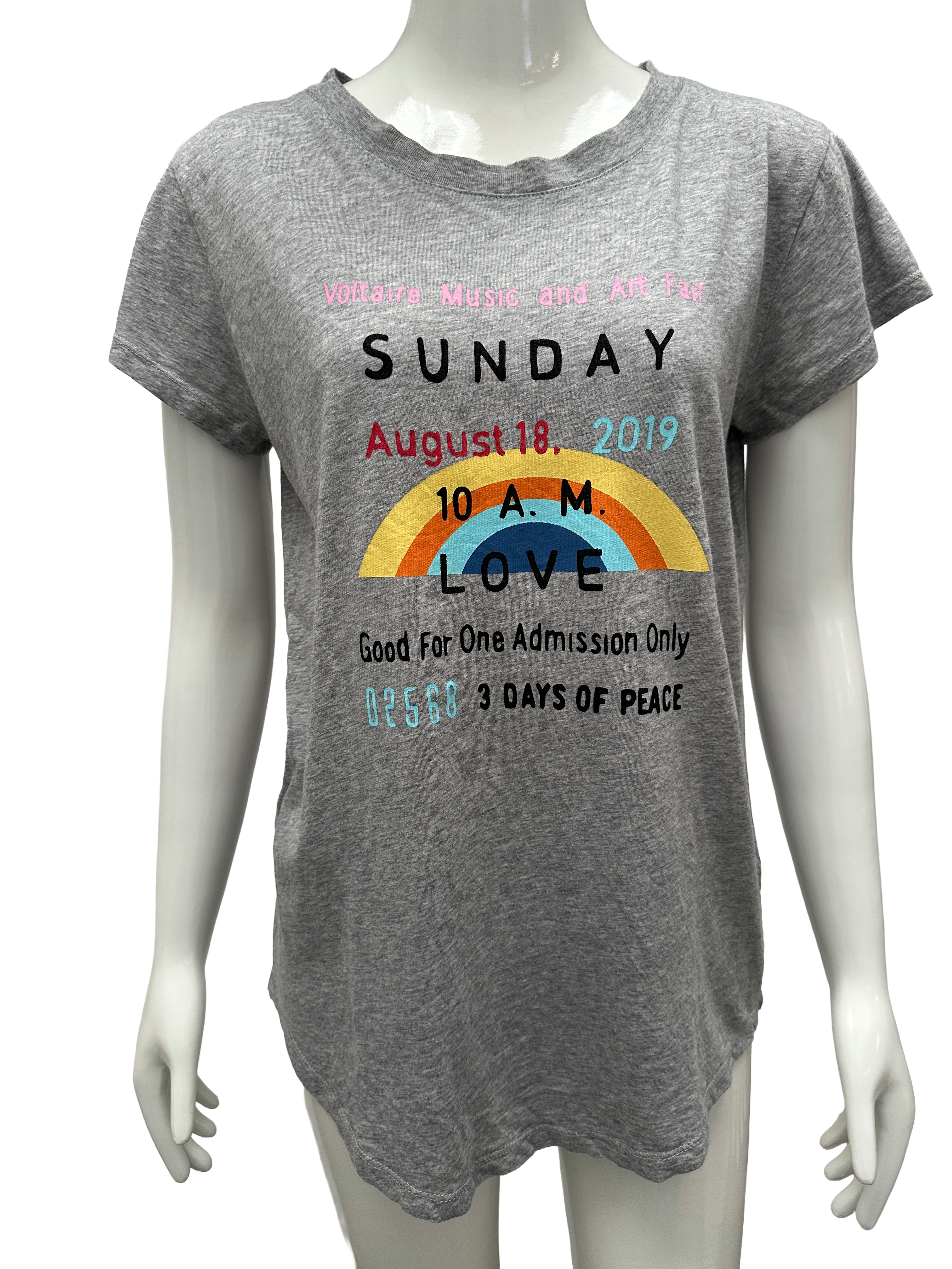 Zadig & Voltaire grey tee shirt - size 38