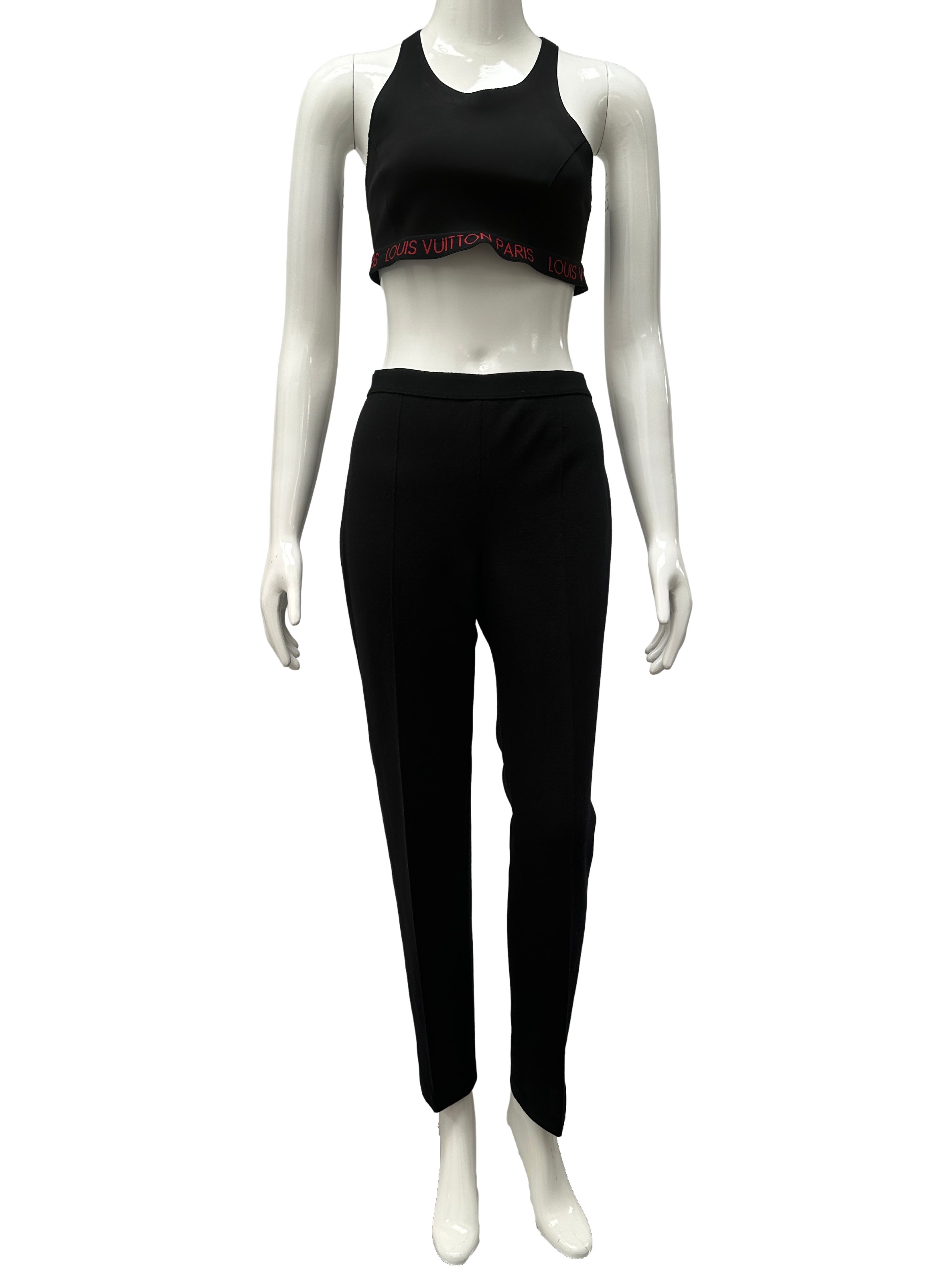 Luisa Spagnoli black virgin wool tailored trousers - size 42