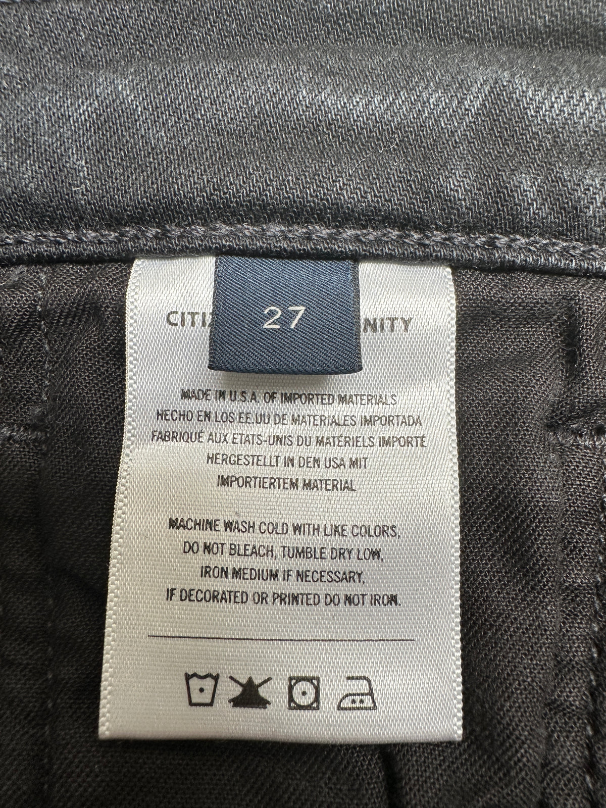 Citizens of Humanity black Daphne crop - size 27