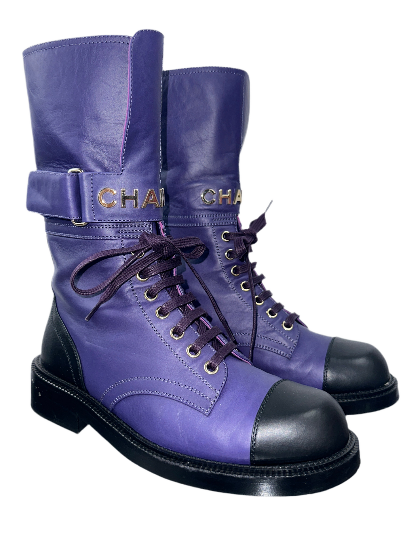 Purple lace up boots shop