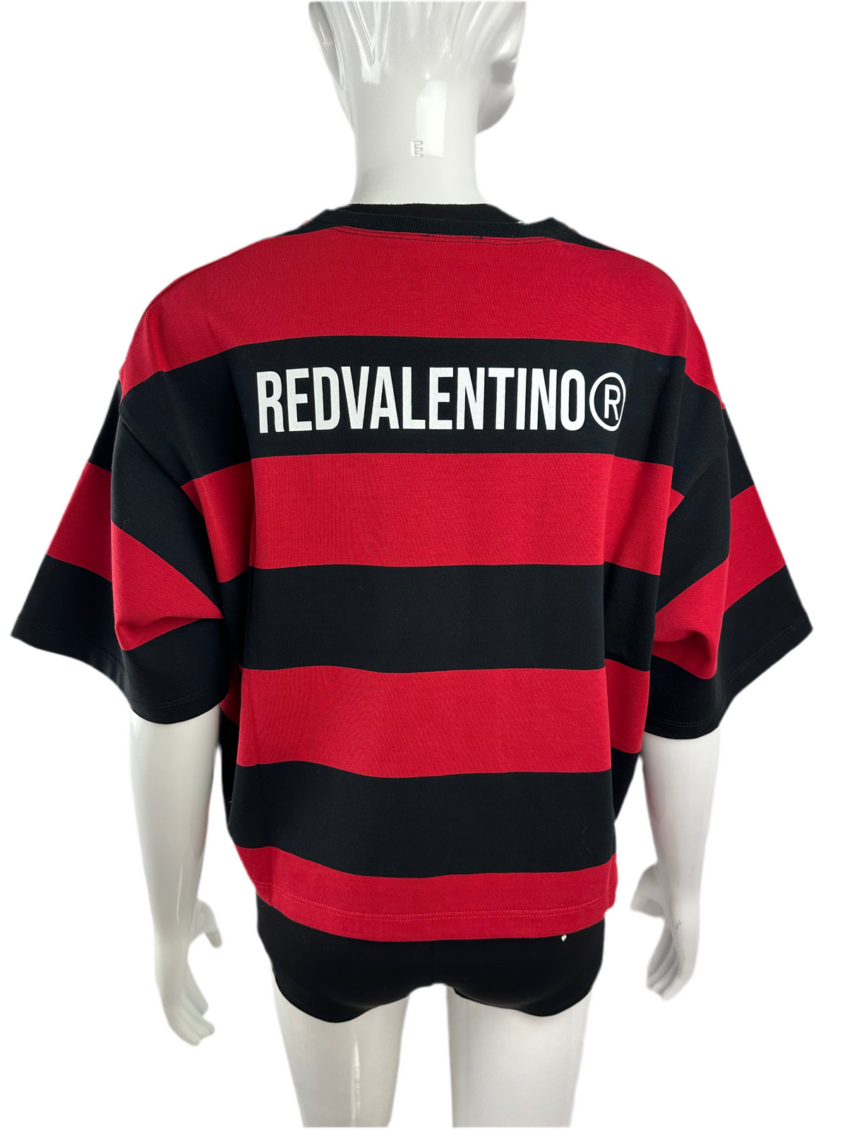 Red Valentino "RedValentino R" print striped T-shirt - size S