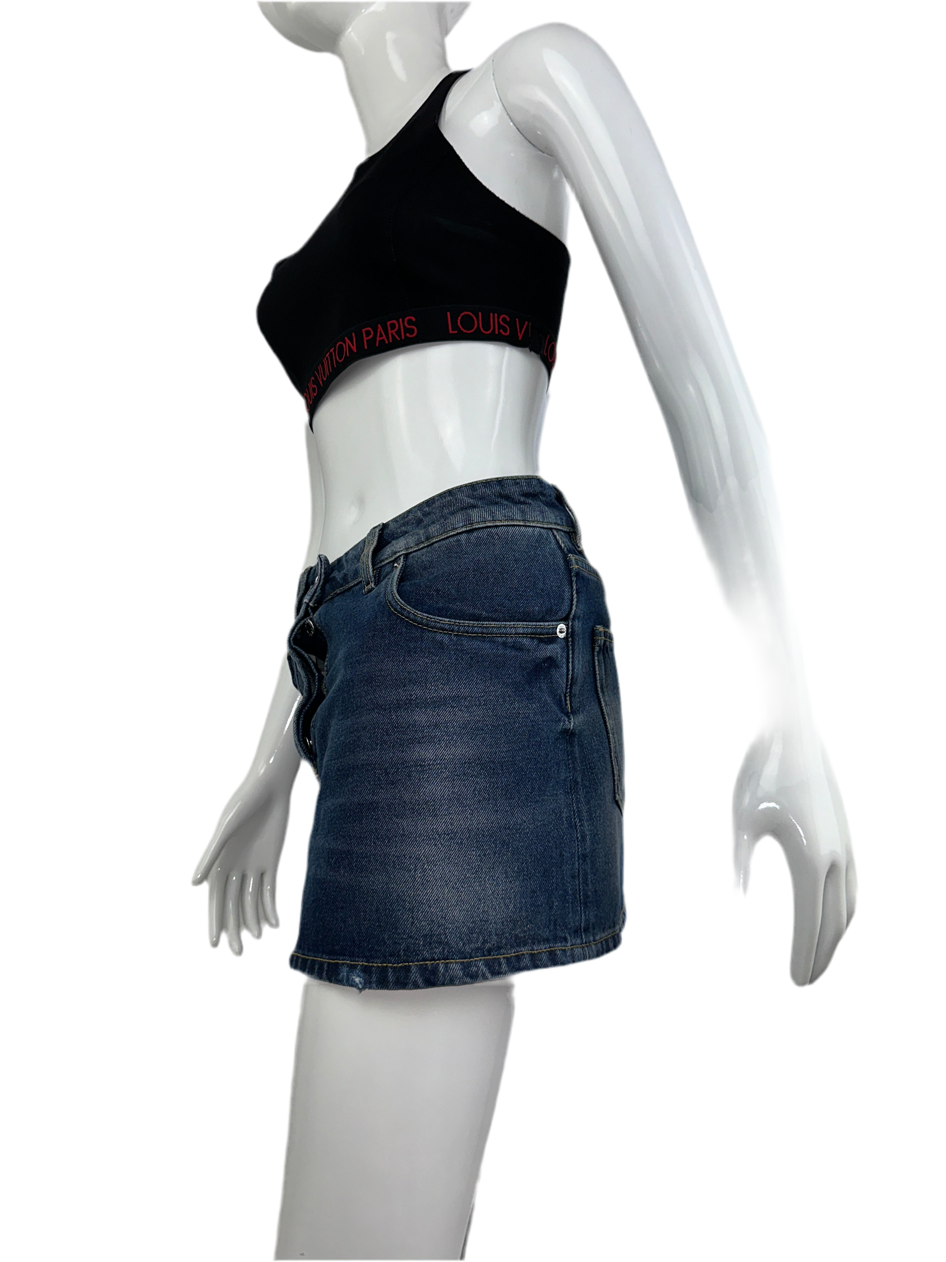 Prada denim mini skirt - size 34