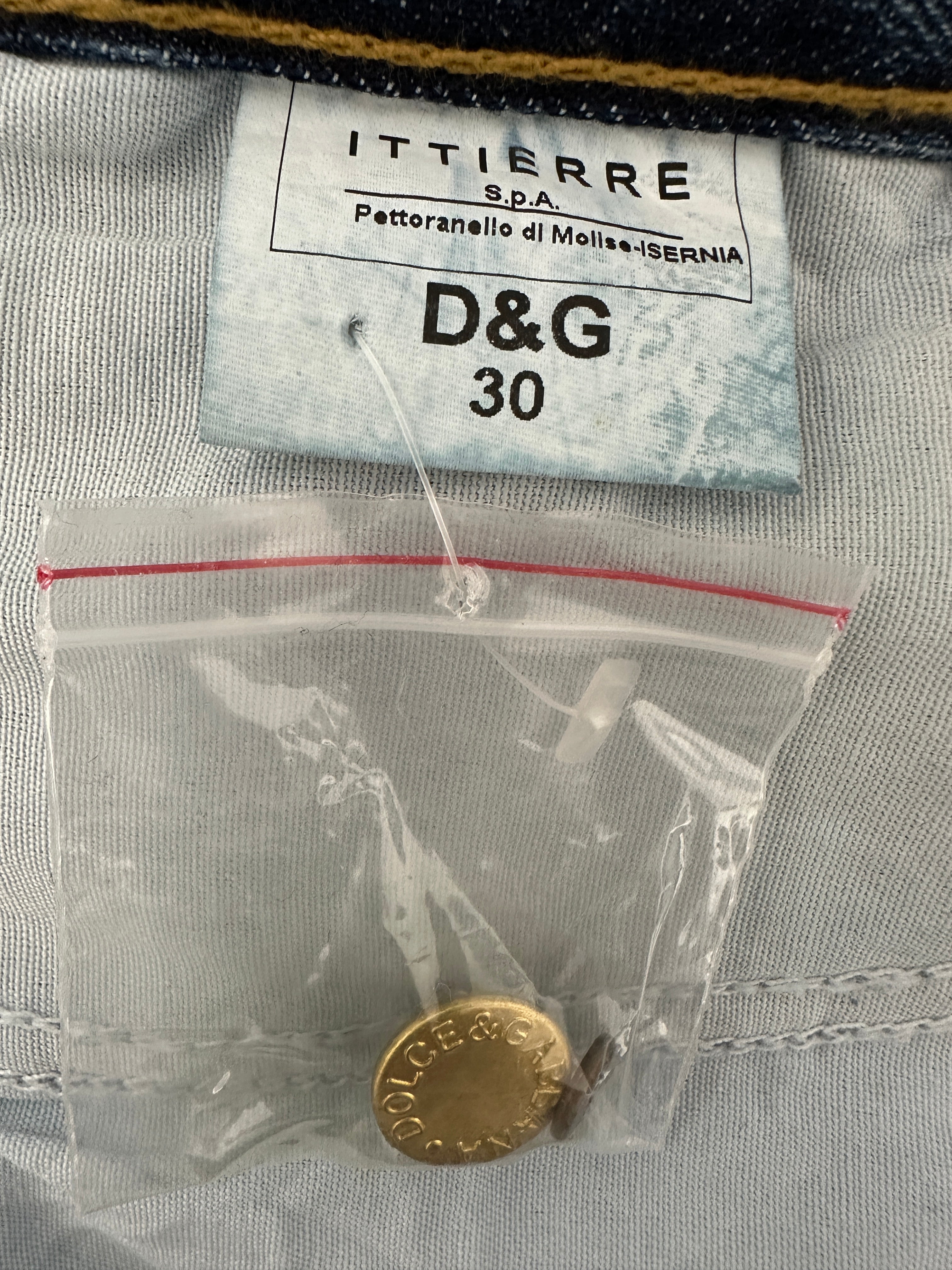 Dolce & Gabbana jeans with gold details - size W30