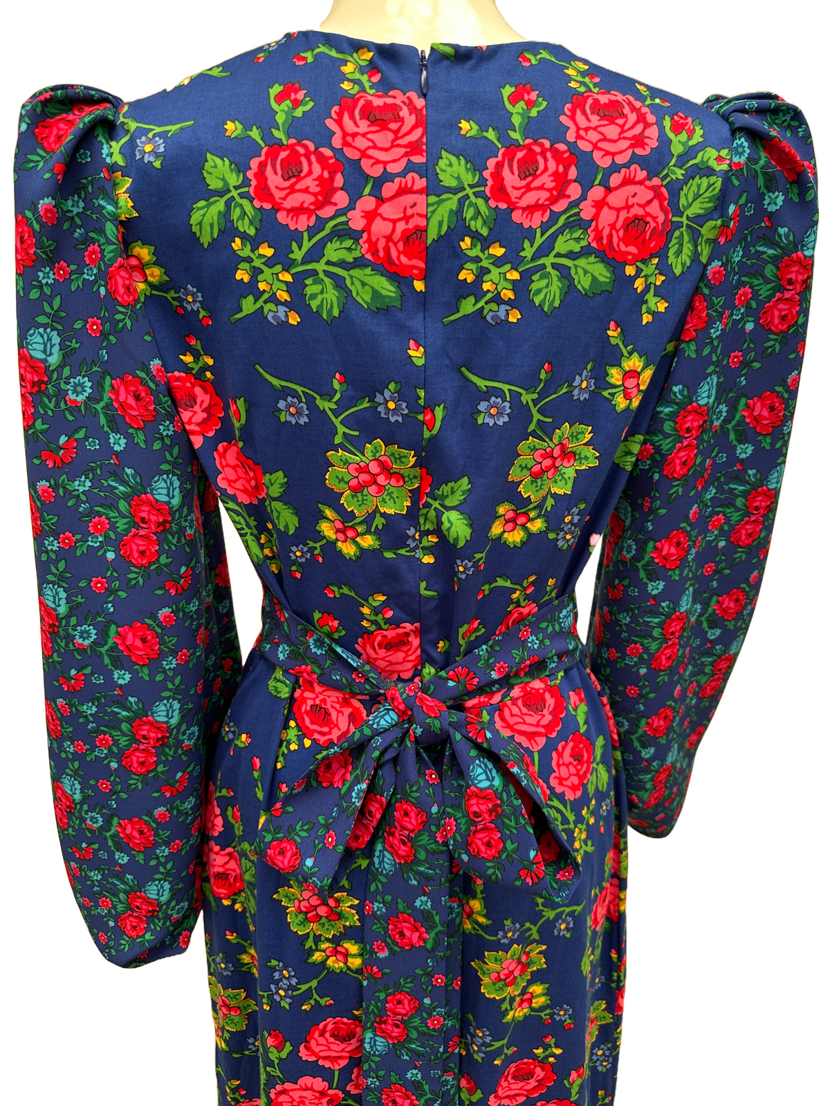 The Vampire Wife blue dress with floral pattern - size 40