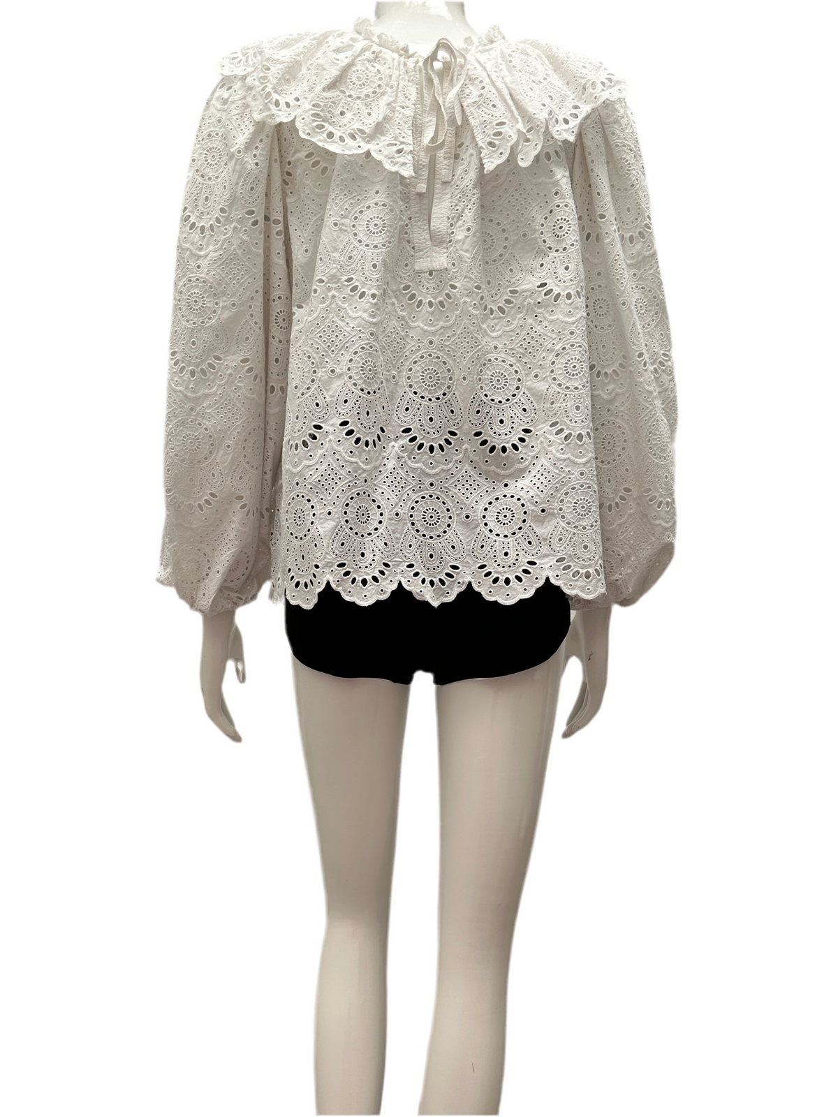 Ulla Johnson white lace blouse - size 40