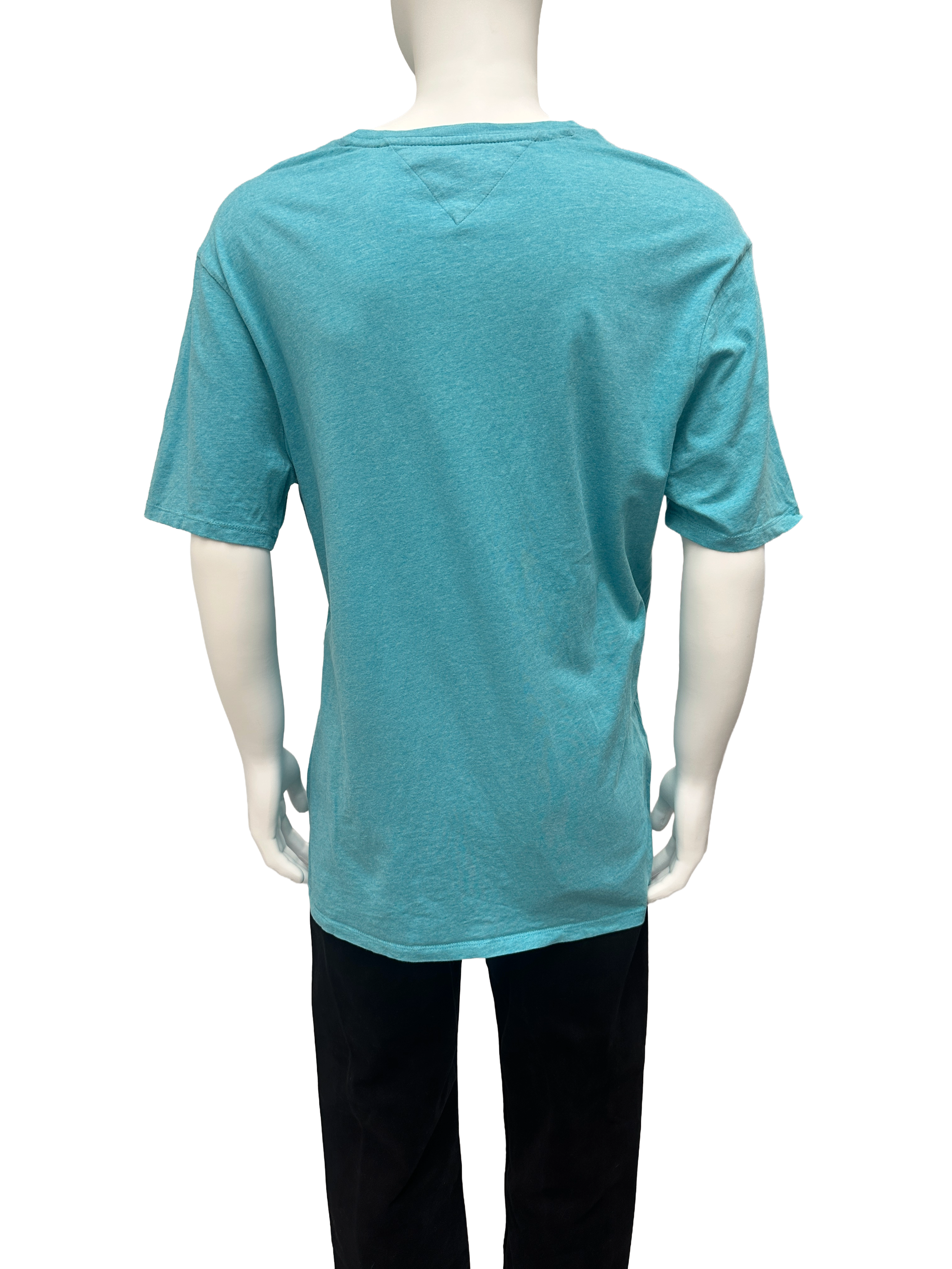 Tommy Hilfiger turquoise flag logo t-shirt - size XL