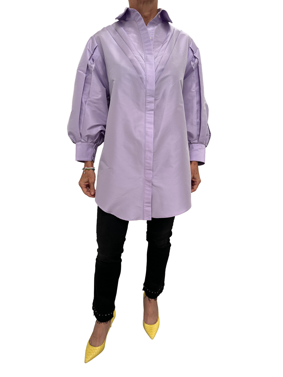 Hanane Hotait X Soraya Bakhtiar purple Mia blouse - size 38