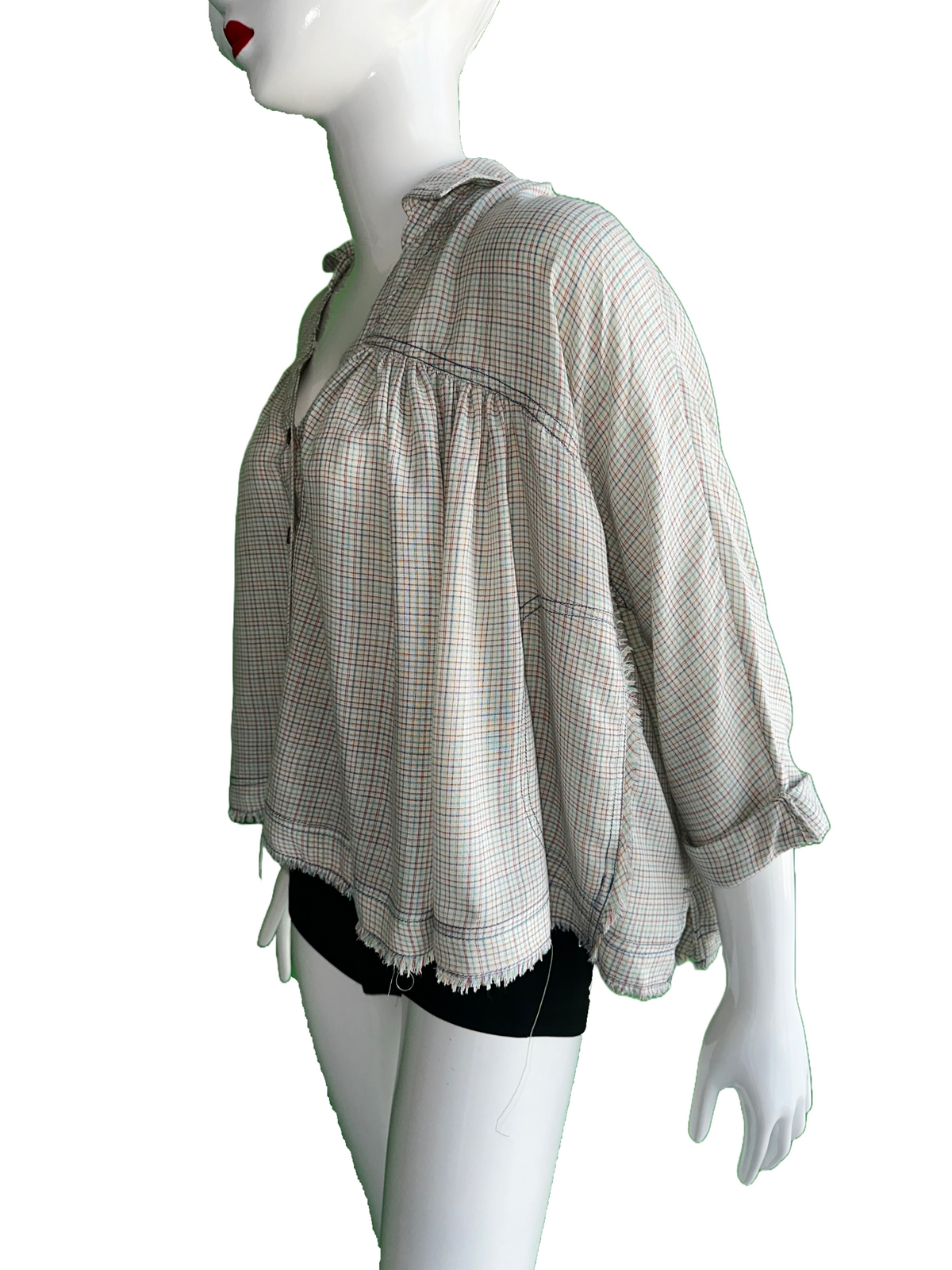 We the free plaid blouse - size 36