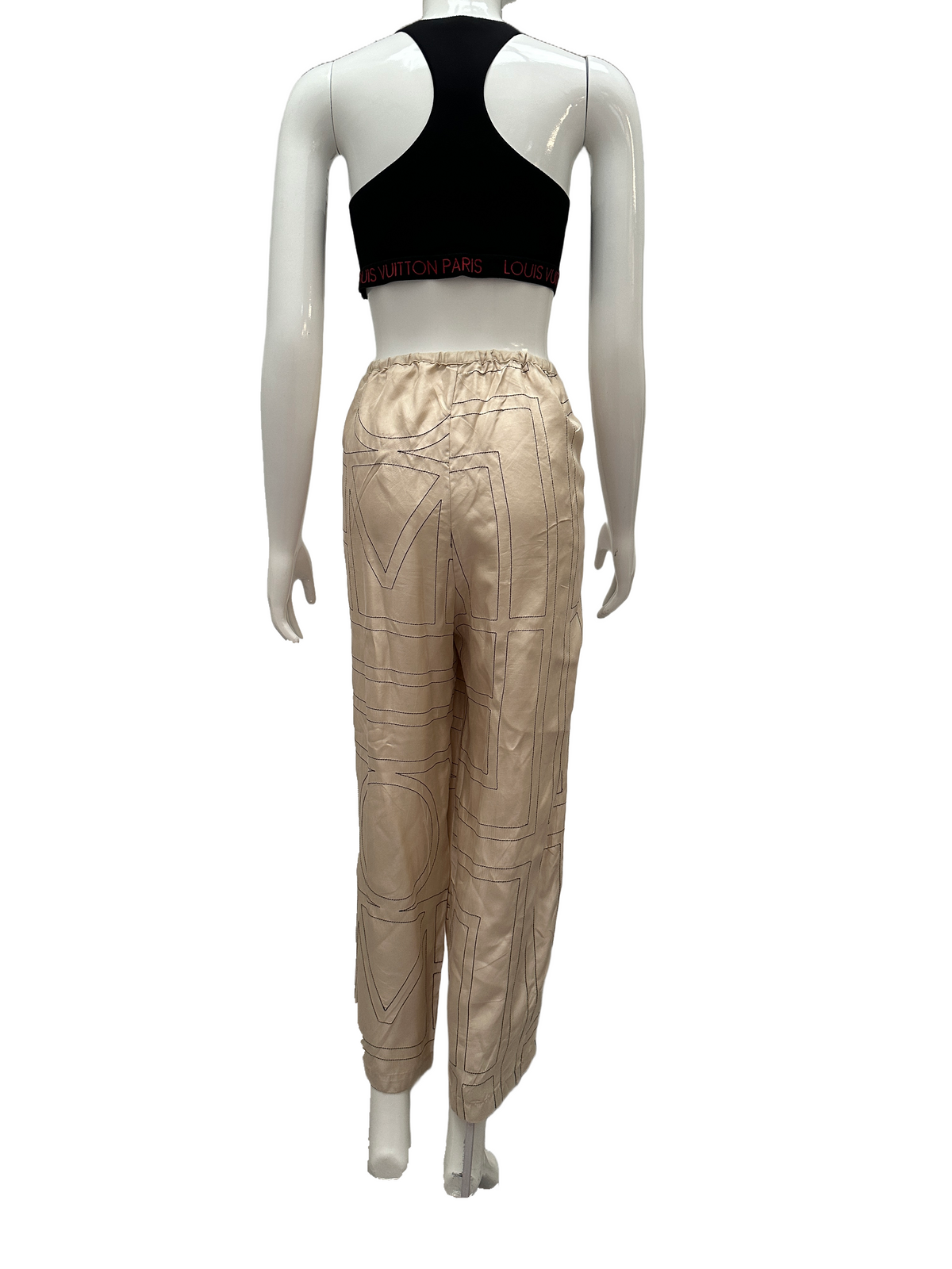 Toteme monogram silk pj bottoms - size 38