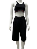 Karl Lagerfeld black short with monogram - size 38