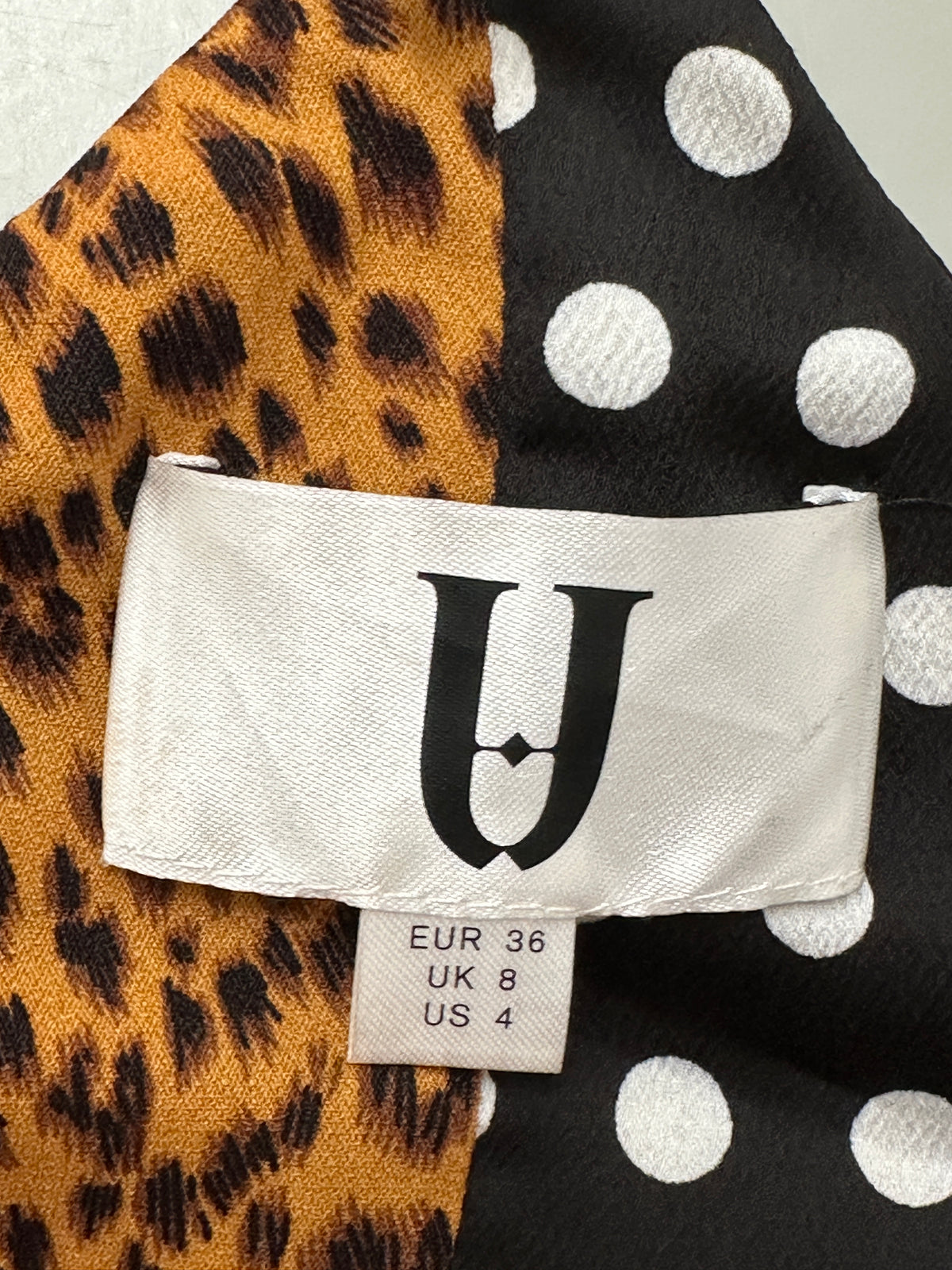 U leopard and polka-dot dress - size 36