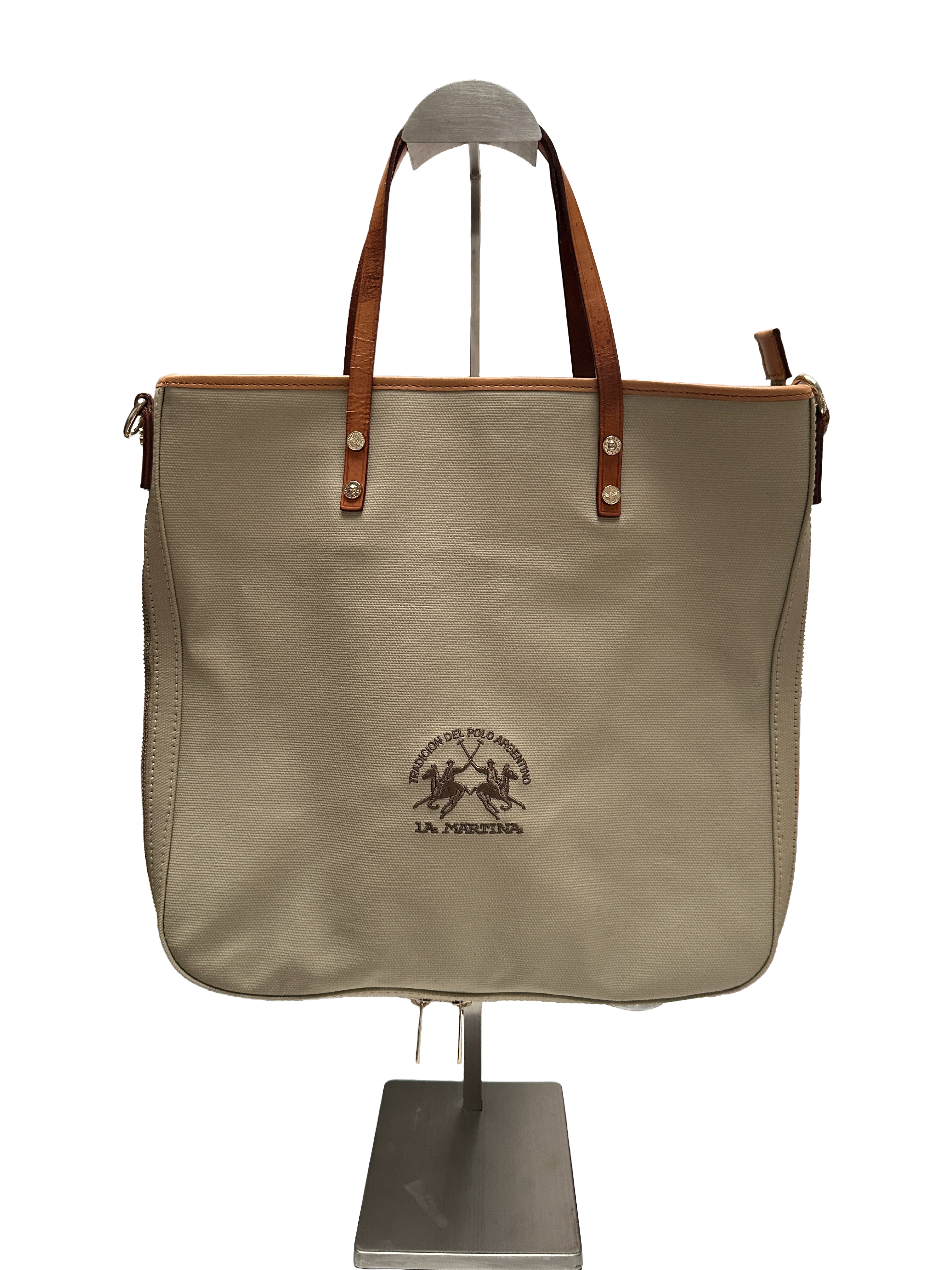 La Martina cream tote bag