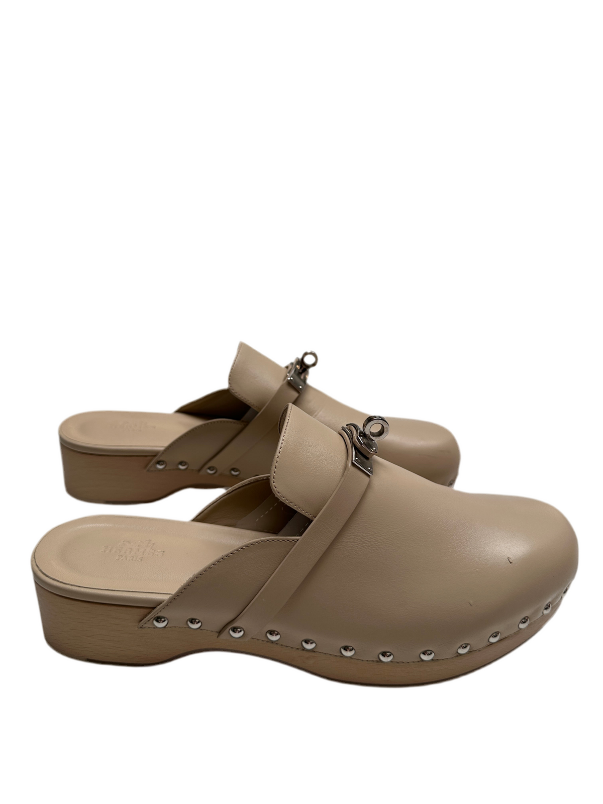 Hermès beige mules - size 40