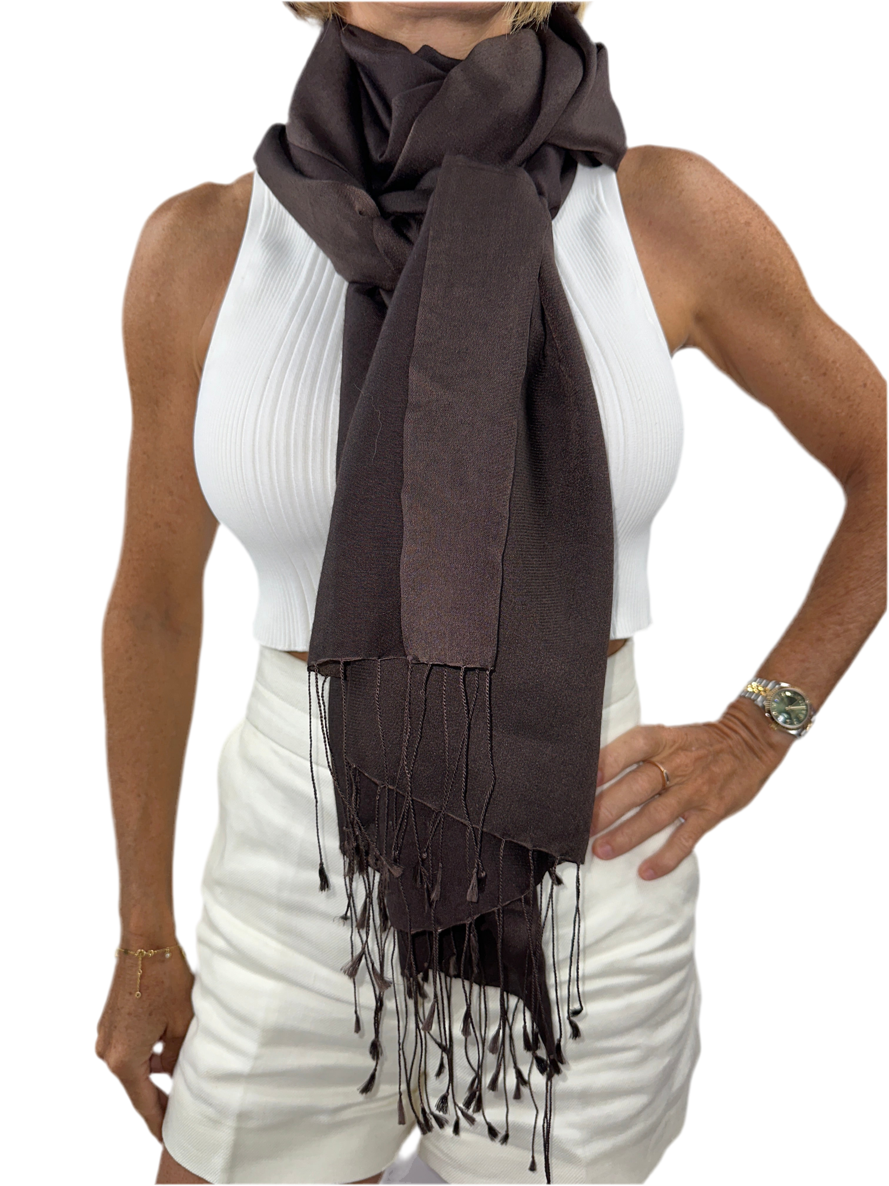 Hugo Boss brown stole