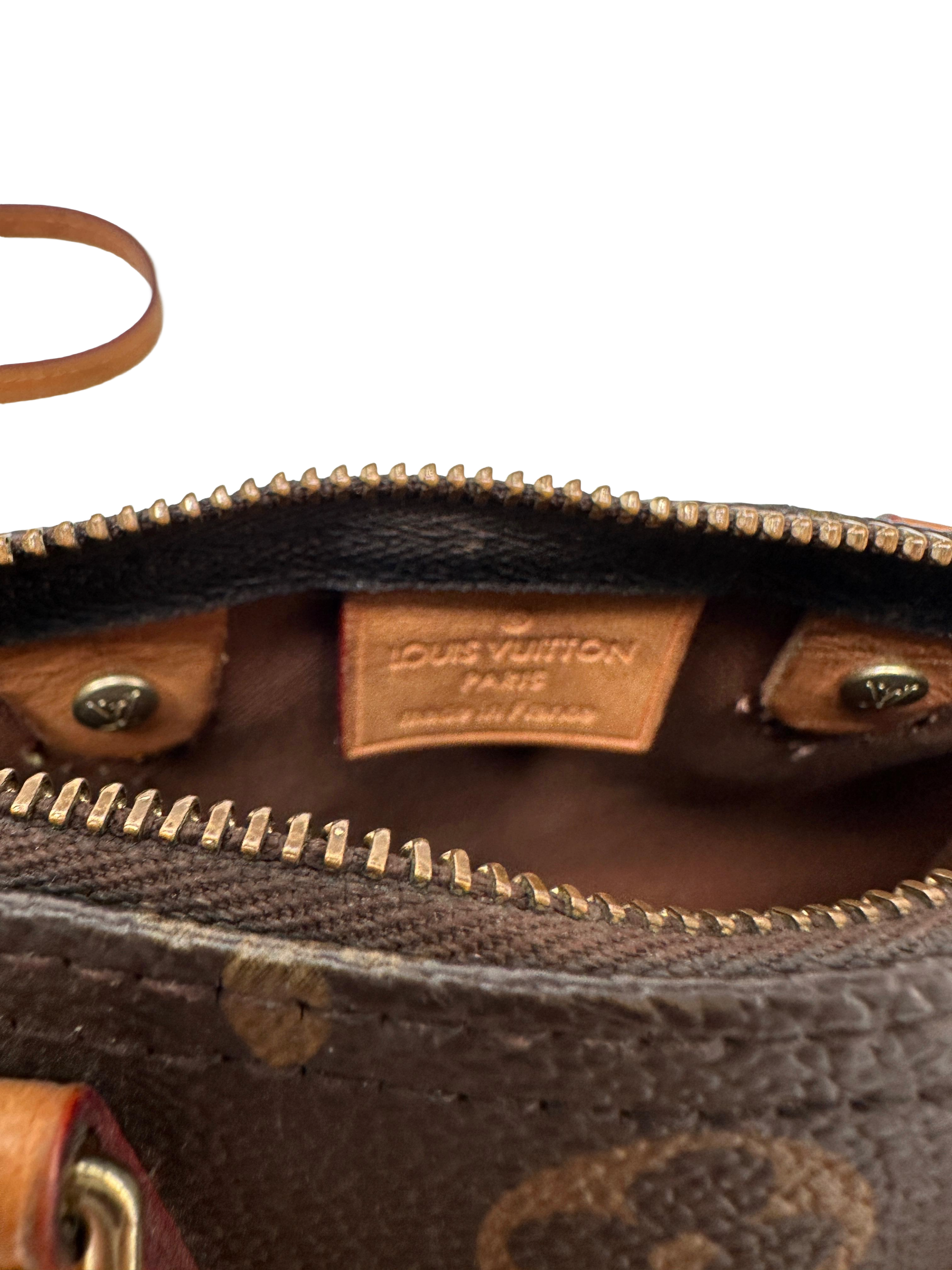 Louis Vuitton mini speedy monogram with shoulder strap