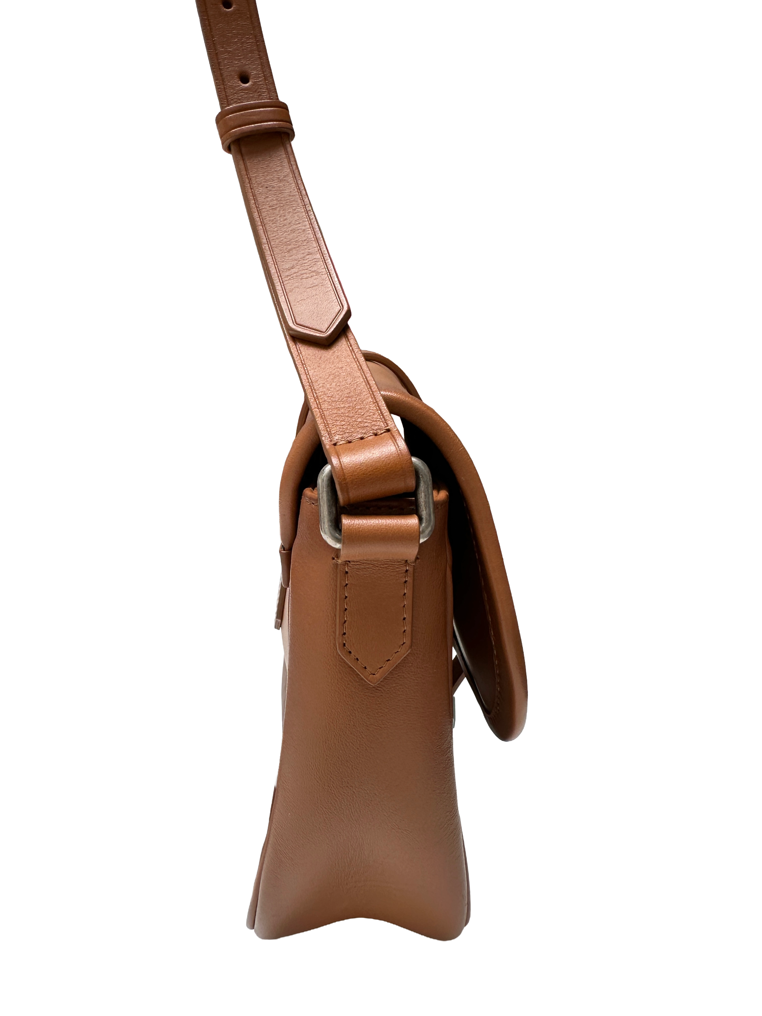 Golden Goose Rodeo bag in pale tan leather w blue bucket