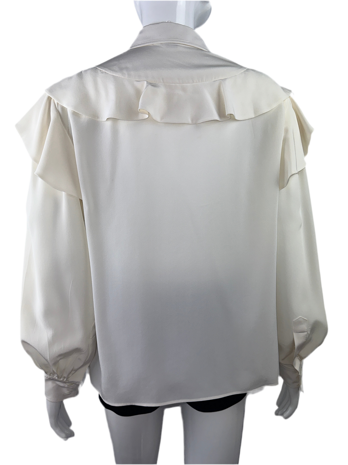 Louis Vuitton frilly white blouse - size 36