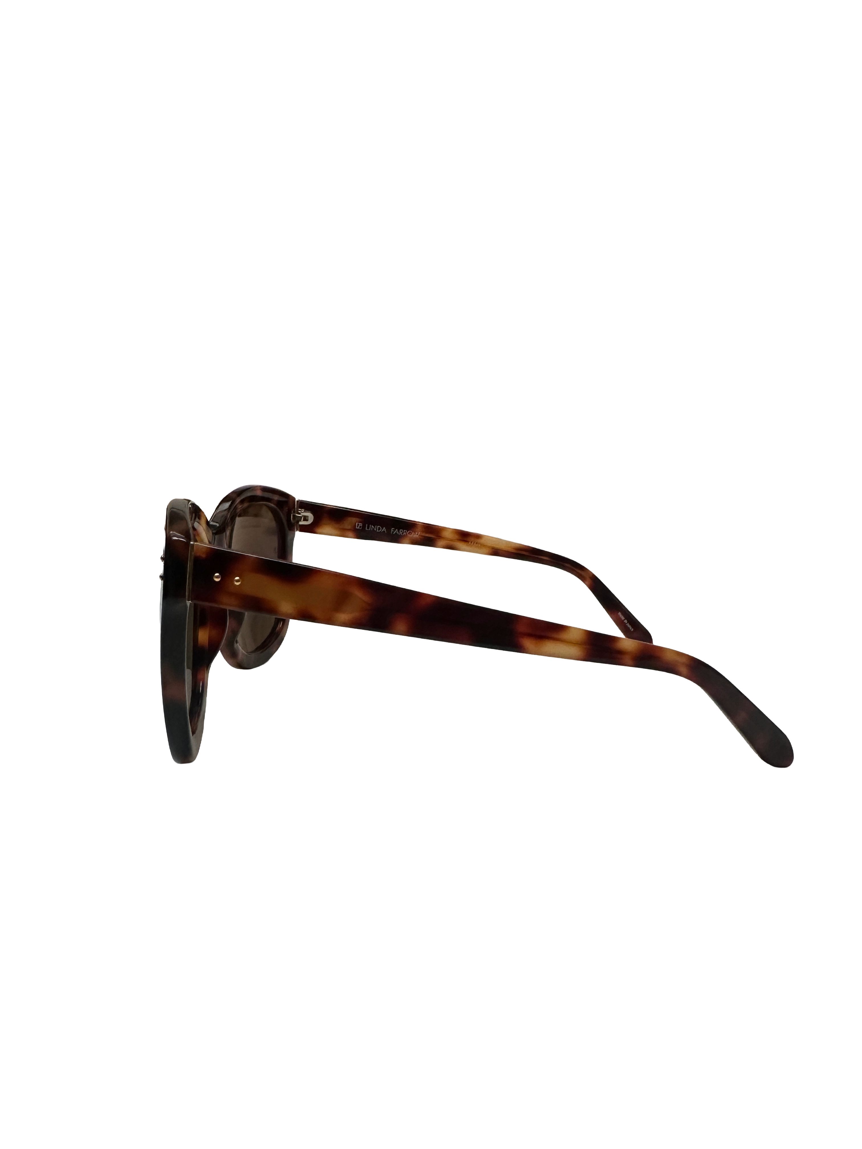 Linda Farrow oversized tortoiseshell sunglasses