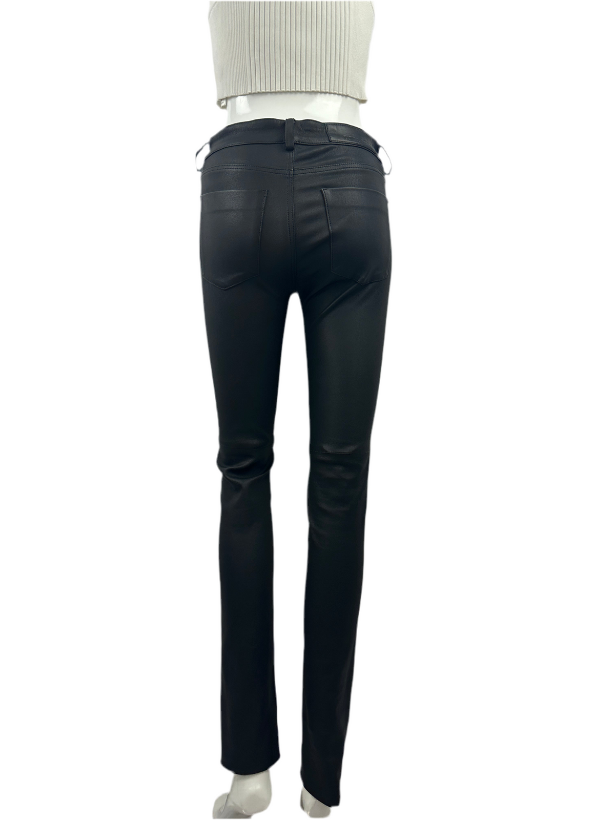 Zadig&Voltaire eve black leather pants - size 34